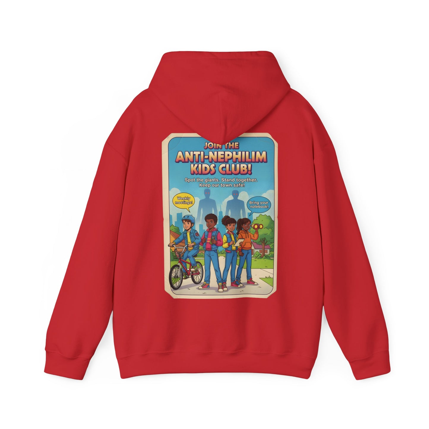 Retro anti nephilim kids club hoodie (unisex), Kirk Ave. Apparel