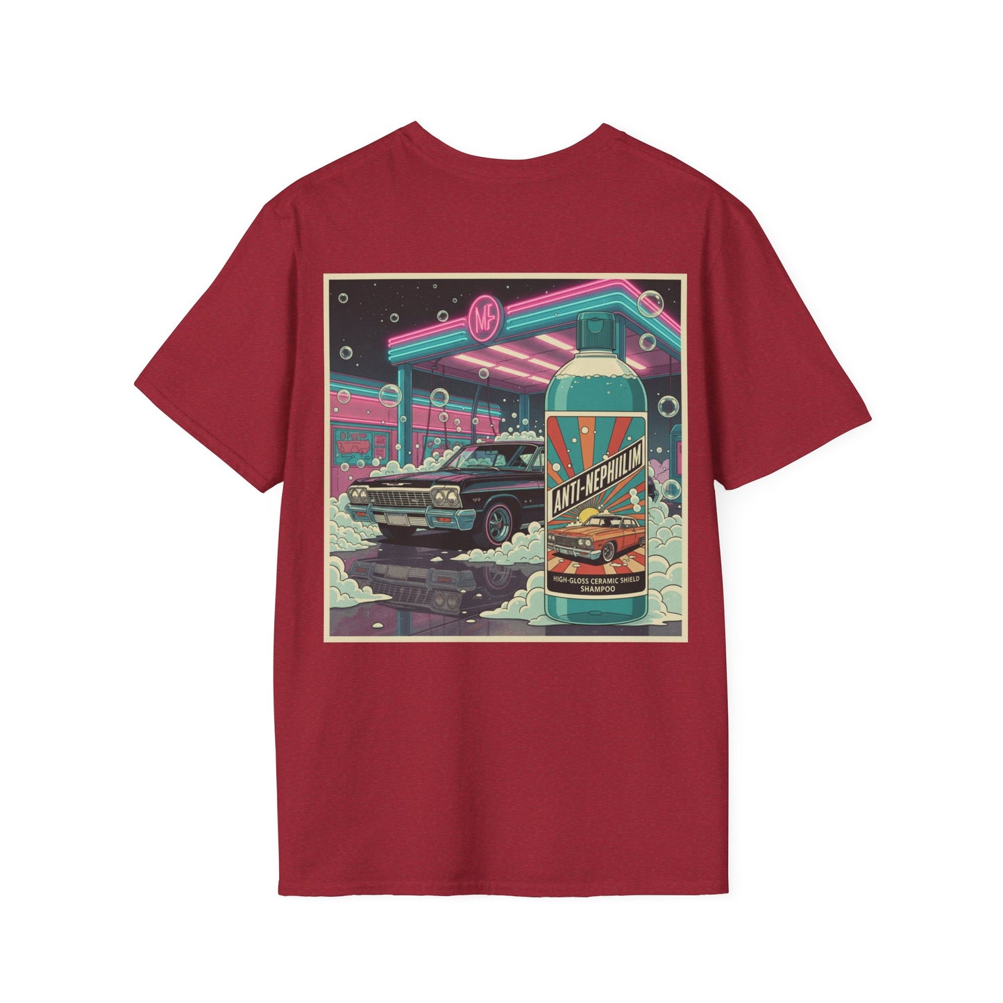 Retro neon car wash t shirt - Kirk Ave. Apparel