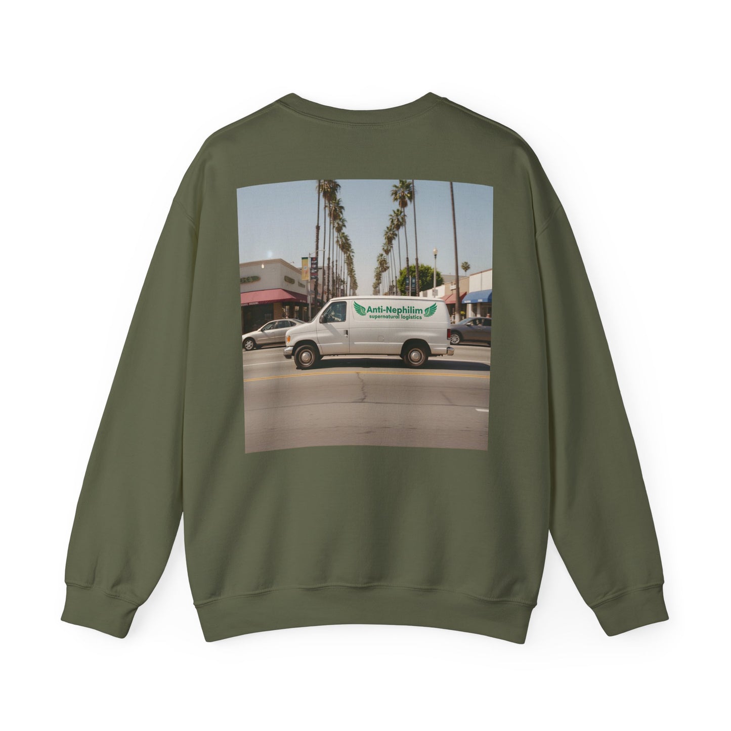 90s California Van anti-nephilim sweatshirt (unisex), Kirk Ave. Apparel