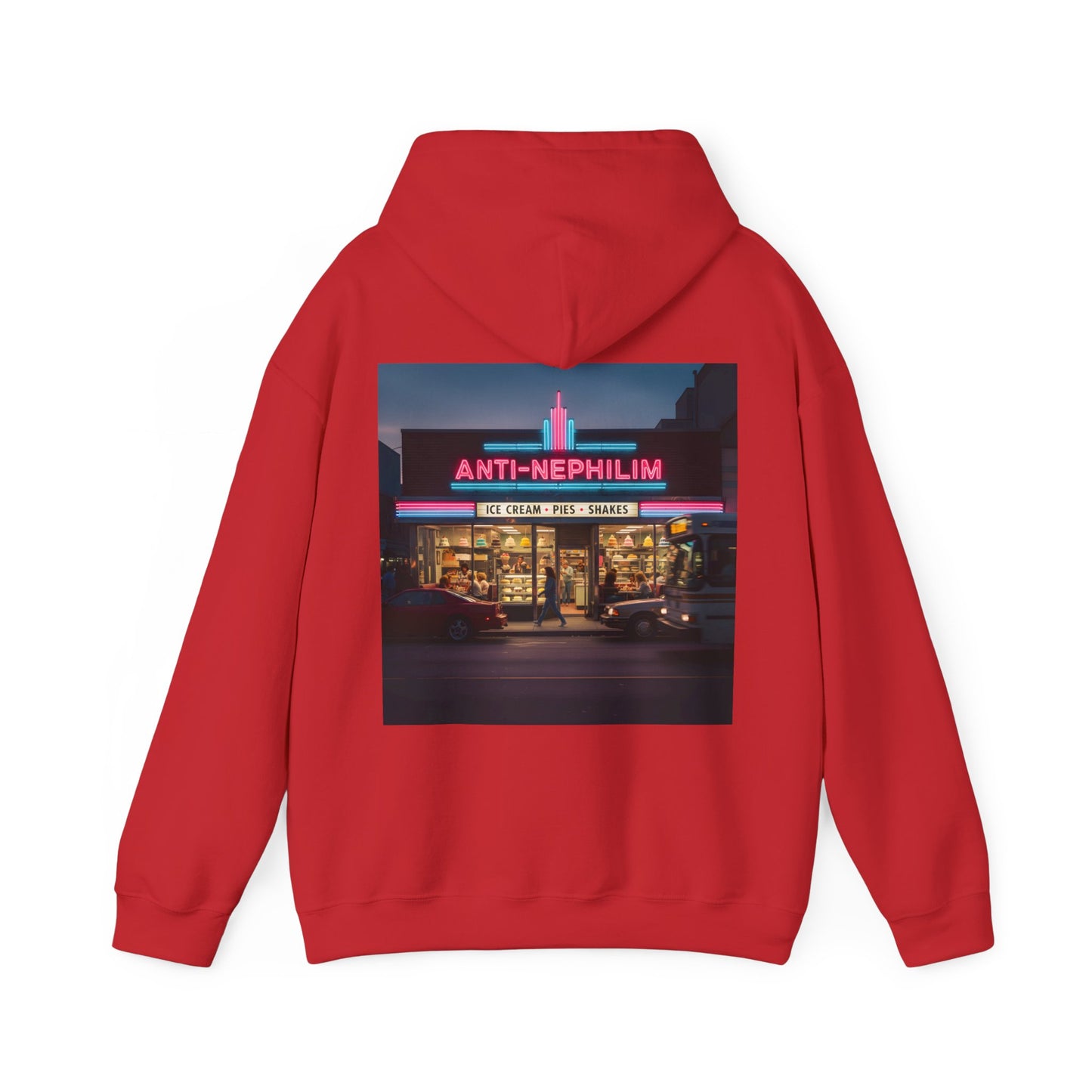 Retro dessert diner anti nephilim hoodie (unisex), Kirk Ave. Apparel