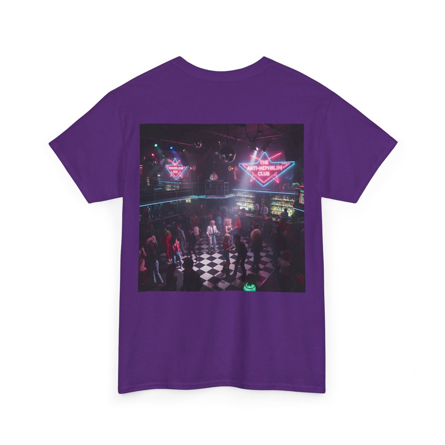 Neon 80s anti nephilim nightclub t shirt (unisex), Kirk Ave. Apparel