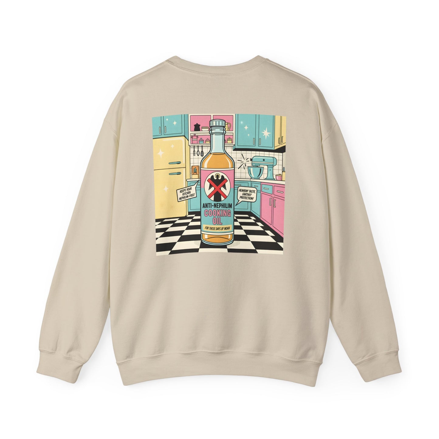 Retro kitchen anti nephilim sweatshirt (unisex), Kirk Ave. Apparel
