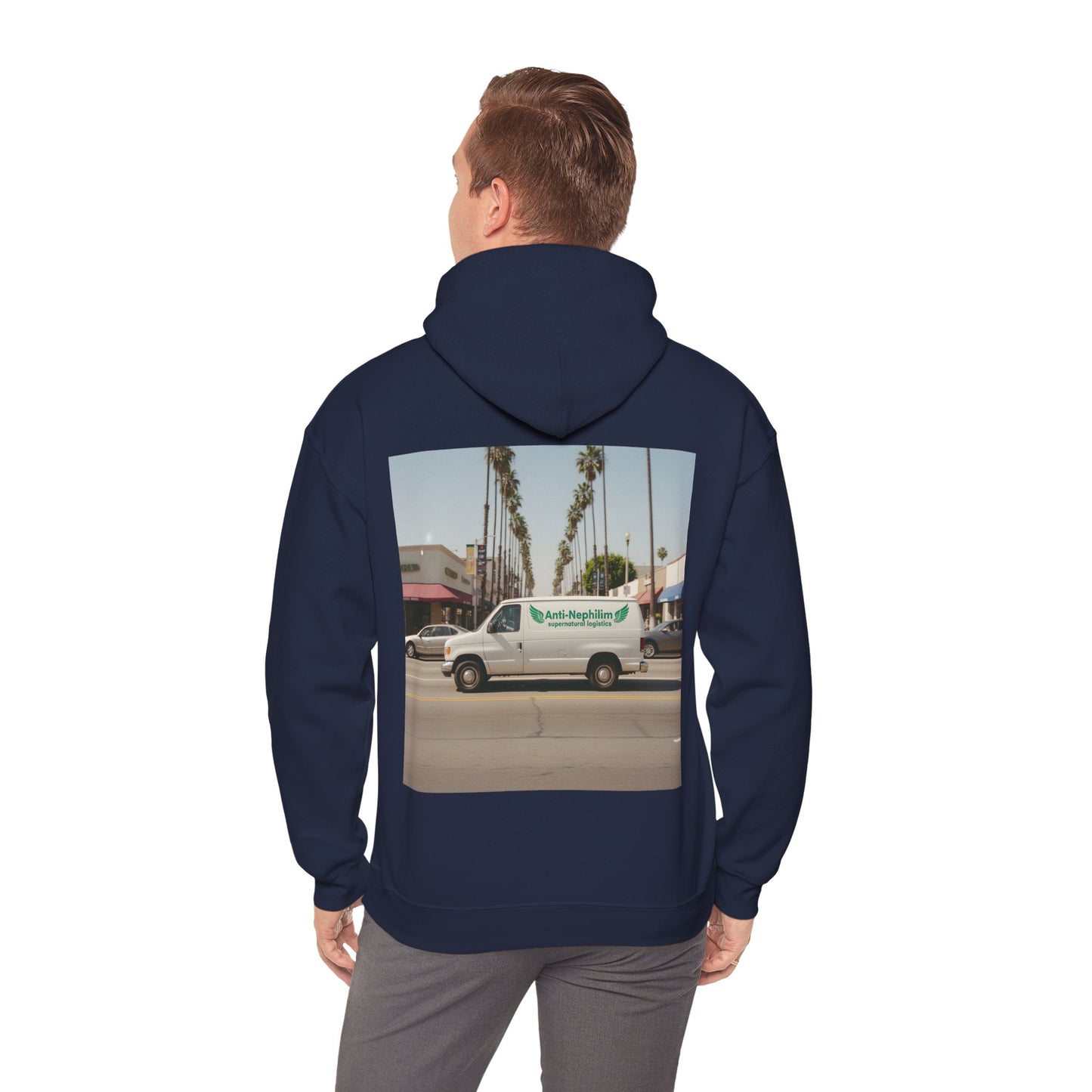 90s California Van anti-nephilim hoodie (unisex), Kirk Ave. Apparel