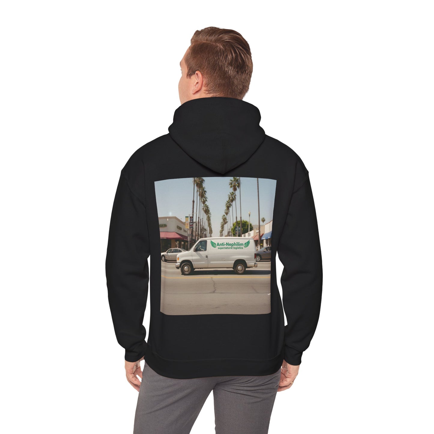90s California Van anti-nephilim hoodie (unisex), Kirk Ave. Apparel