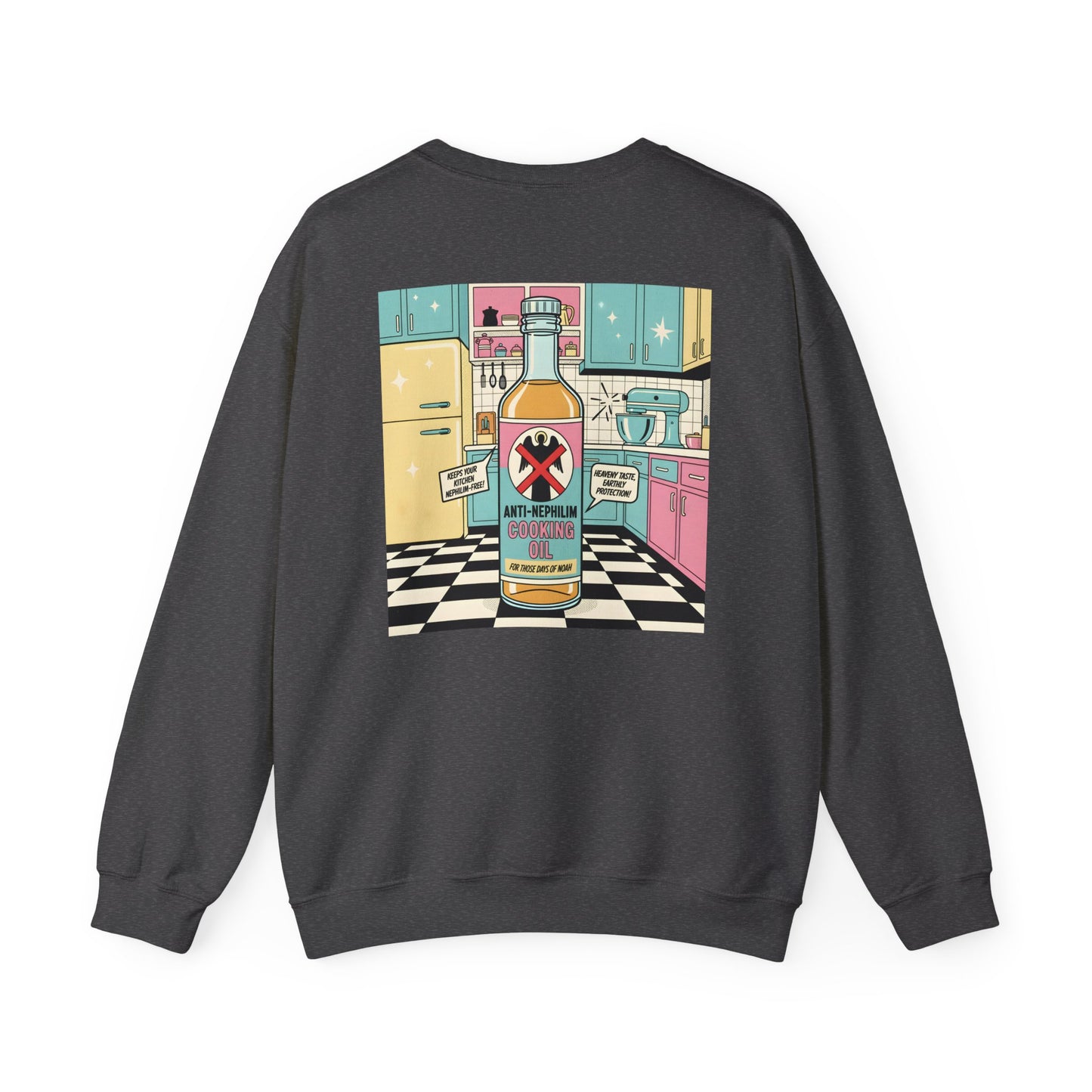 Retro kitchen anti nephilim sweatshirt (unisex), Kirk Ave. Apparel
