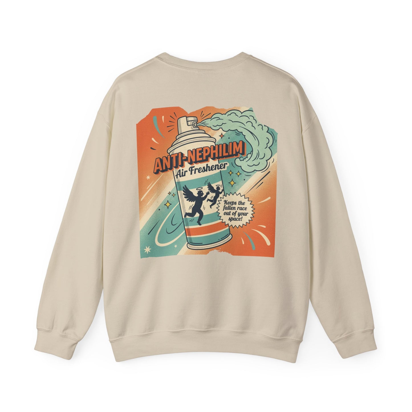 Retro anti nephilim air freshener sweatshirt (unisex), Kirk Ave. Apparel