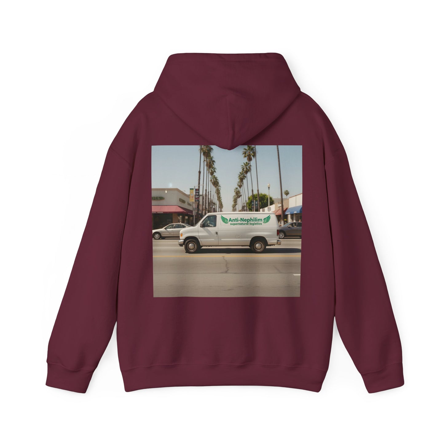 90s California Van anti-nephilim hoodie (unisex), Kirk Ave. Apparel