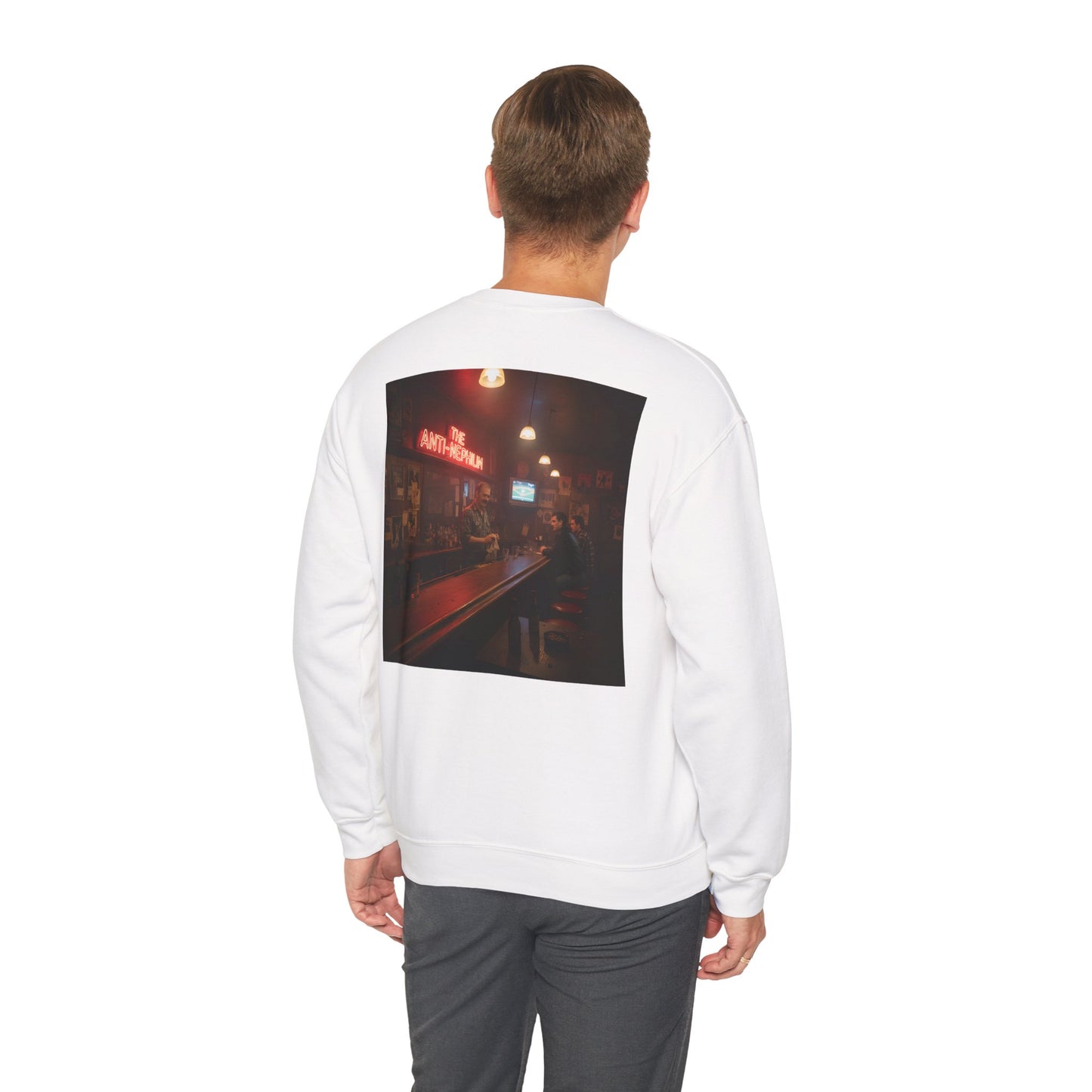 Retro neon dive bar anti nephilim sweatshirt (unisex), Kirk Ave. Apparel