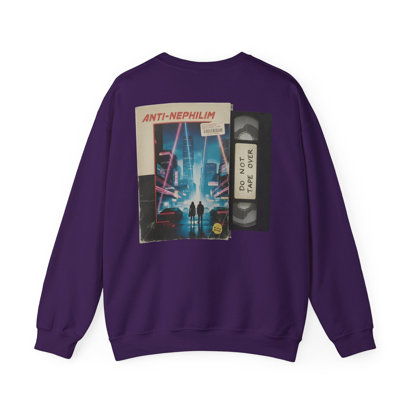 Retro vhs sci-fi anti nephilim sweatshirt (unisex), Kirk Ave. Apparel