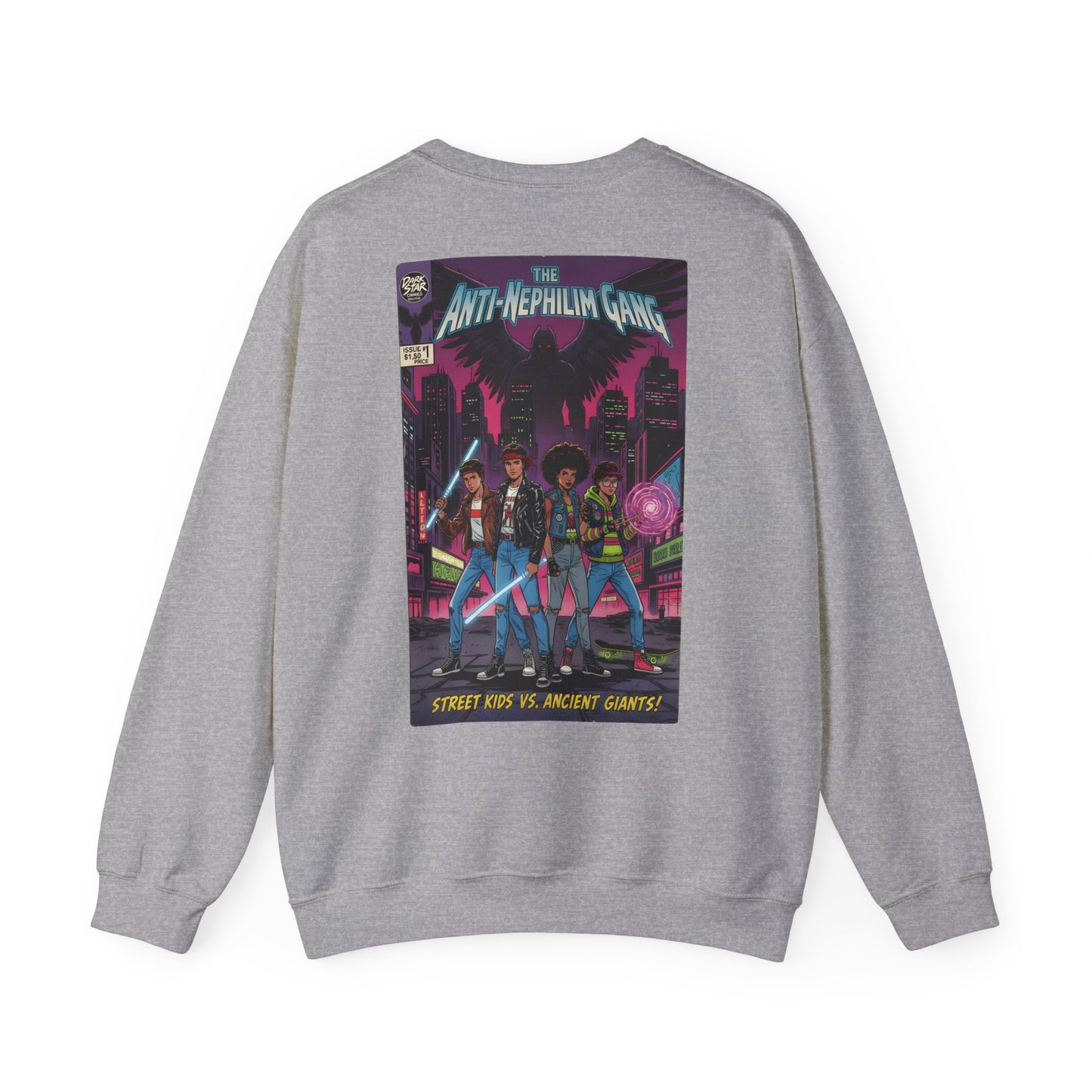 Retro comic anti nephilim sweatshirt (unisex), Kirk Ave. Apparel