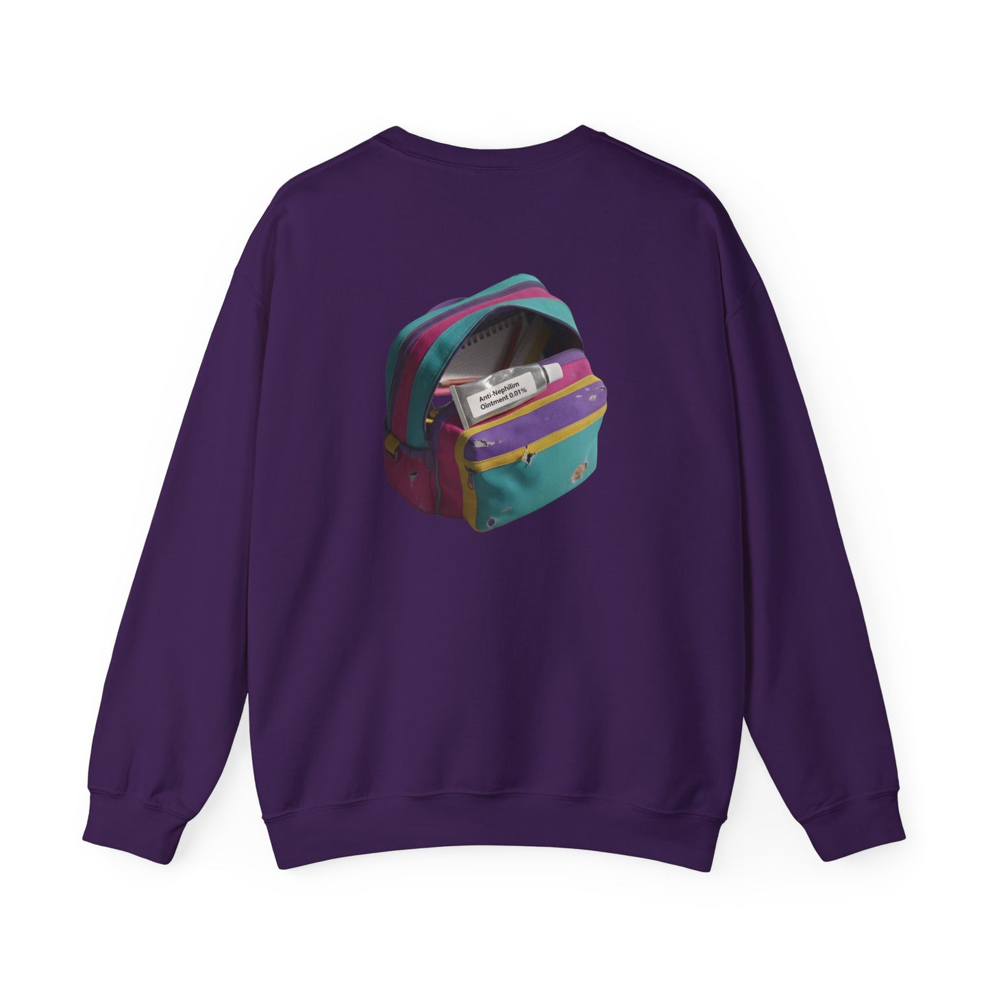 90s schoolbag anti nephilim sweatshirt (unisex), Kirk Ave. Apparel