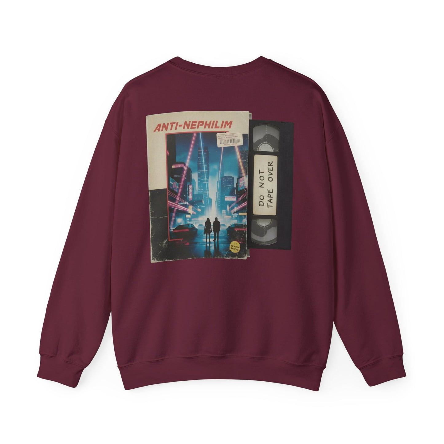 Retro vhs sci-fi anti nephilim sweatshirt (unisex), Kirk Ave. Apparel