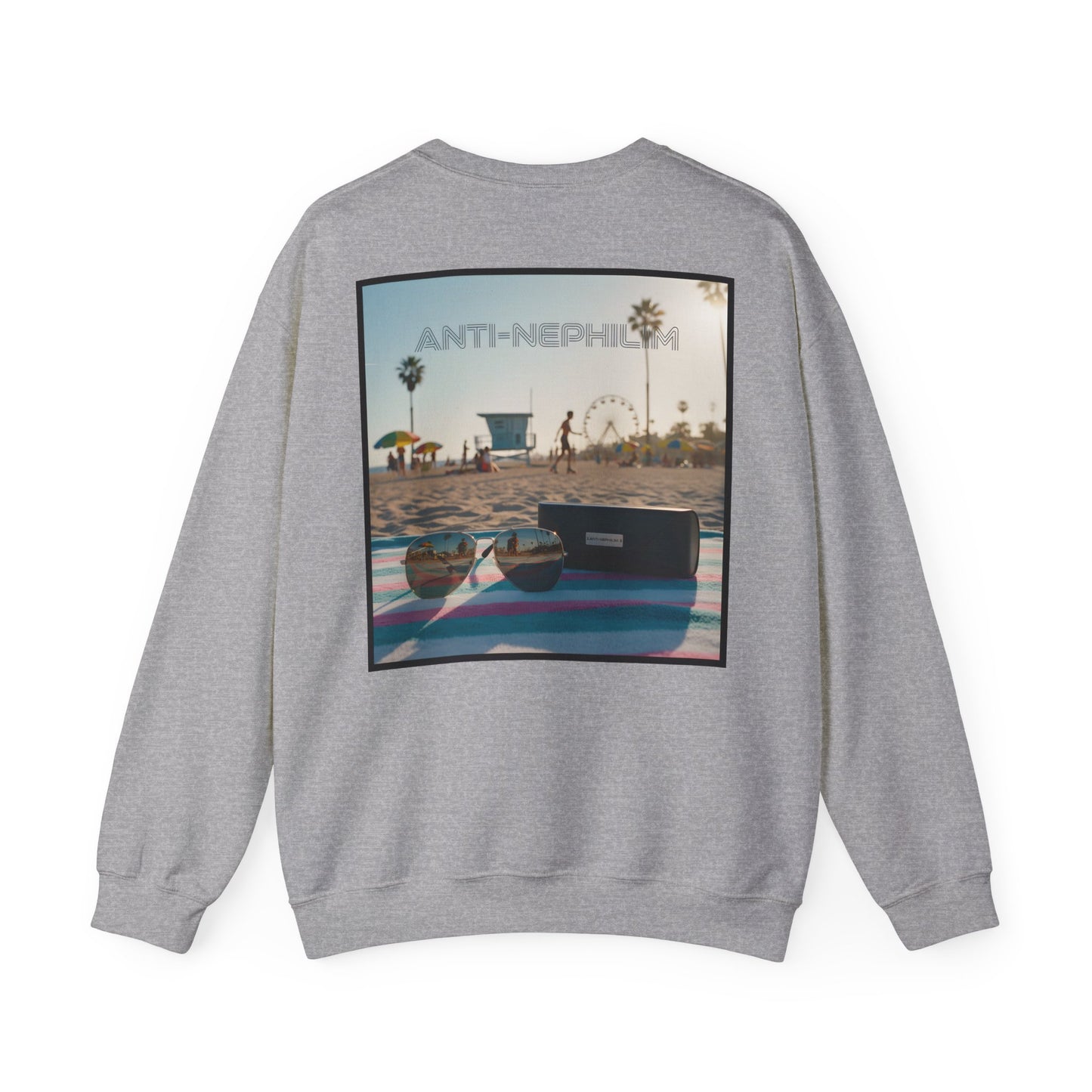 Beach shades anti nephilim sweatshirt, Kirk Ave. Apparel
