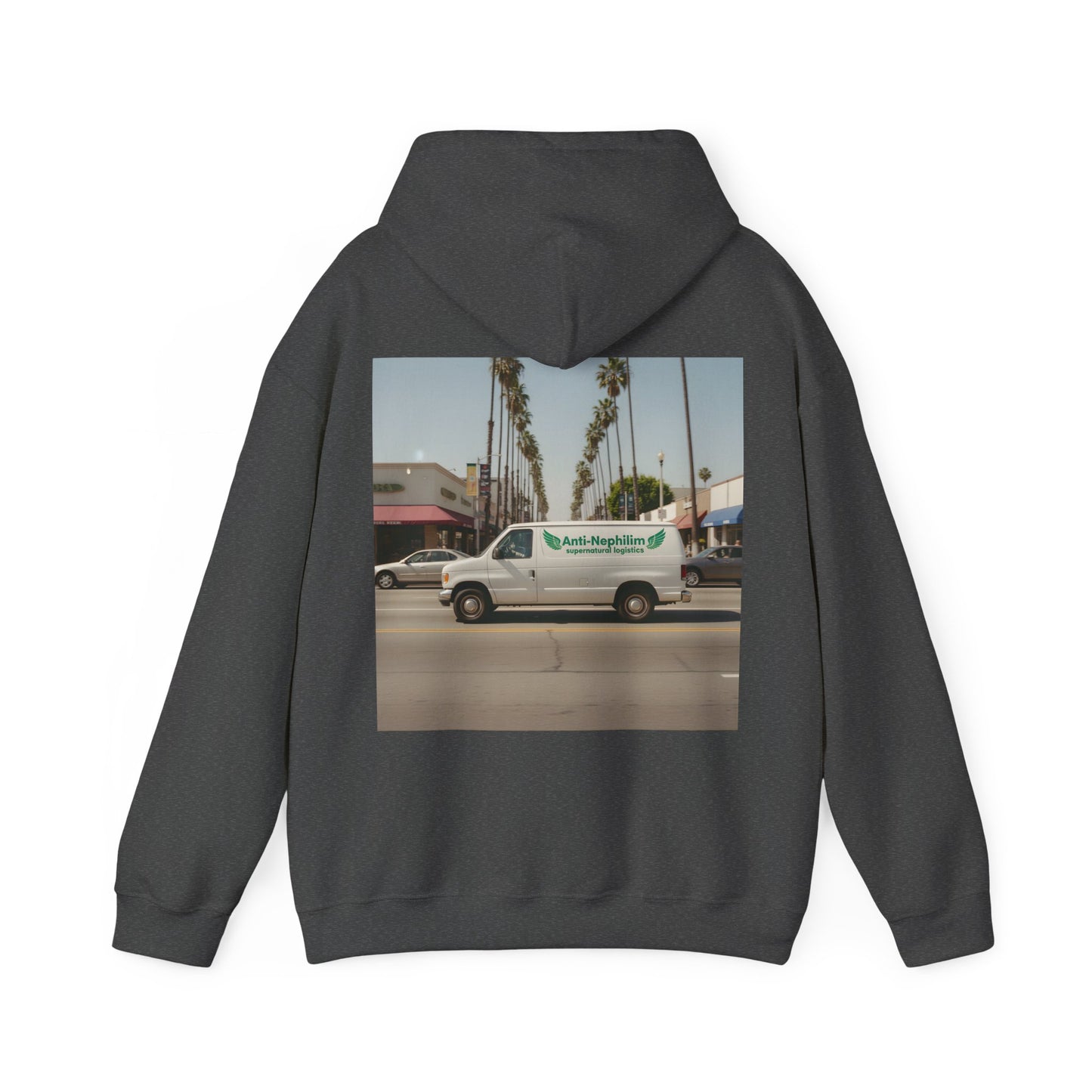 90s California Van anti-nephilim hoodie (unisex), Kirk Ave. Apparel