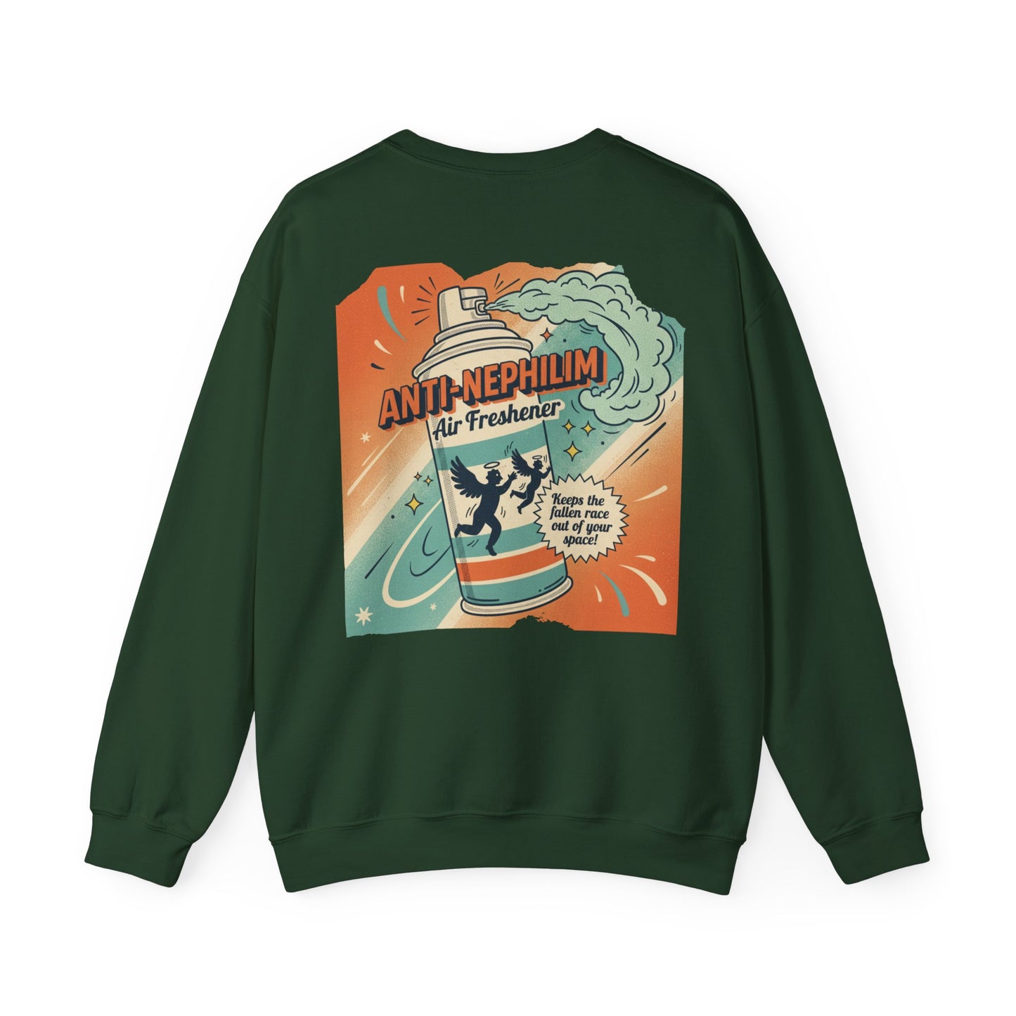 Retro anti nephilim air freshener sweatshirt (unisex), Kirk Ave. Apparel