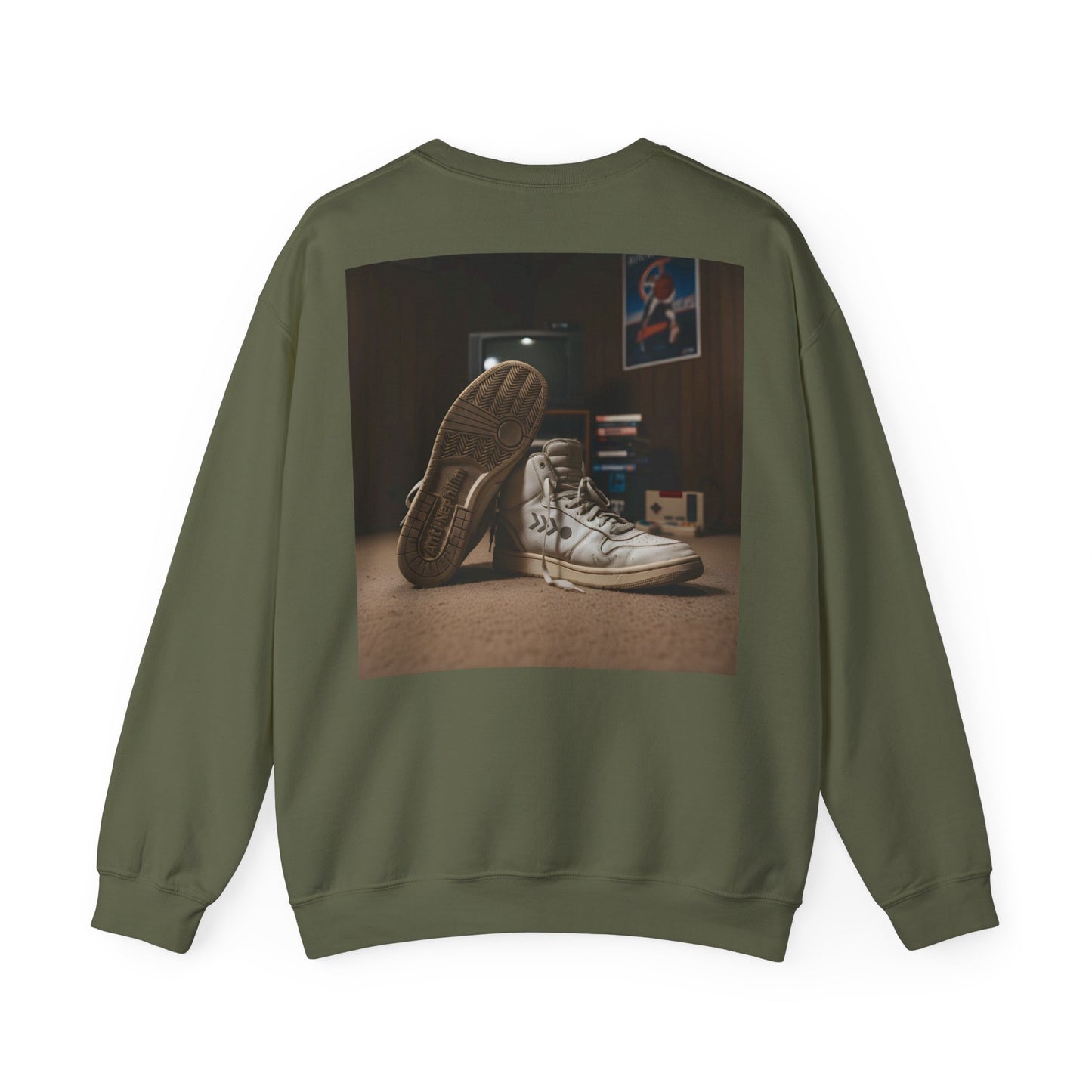 Vintage sneakers anti nephilim sweatshirt (unisex), Kirk Ave. Apparel