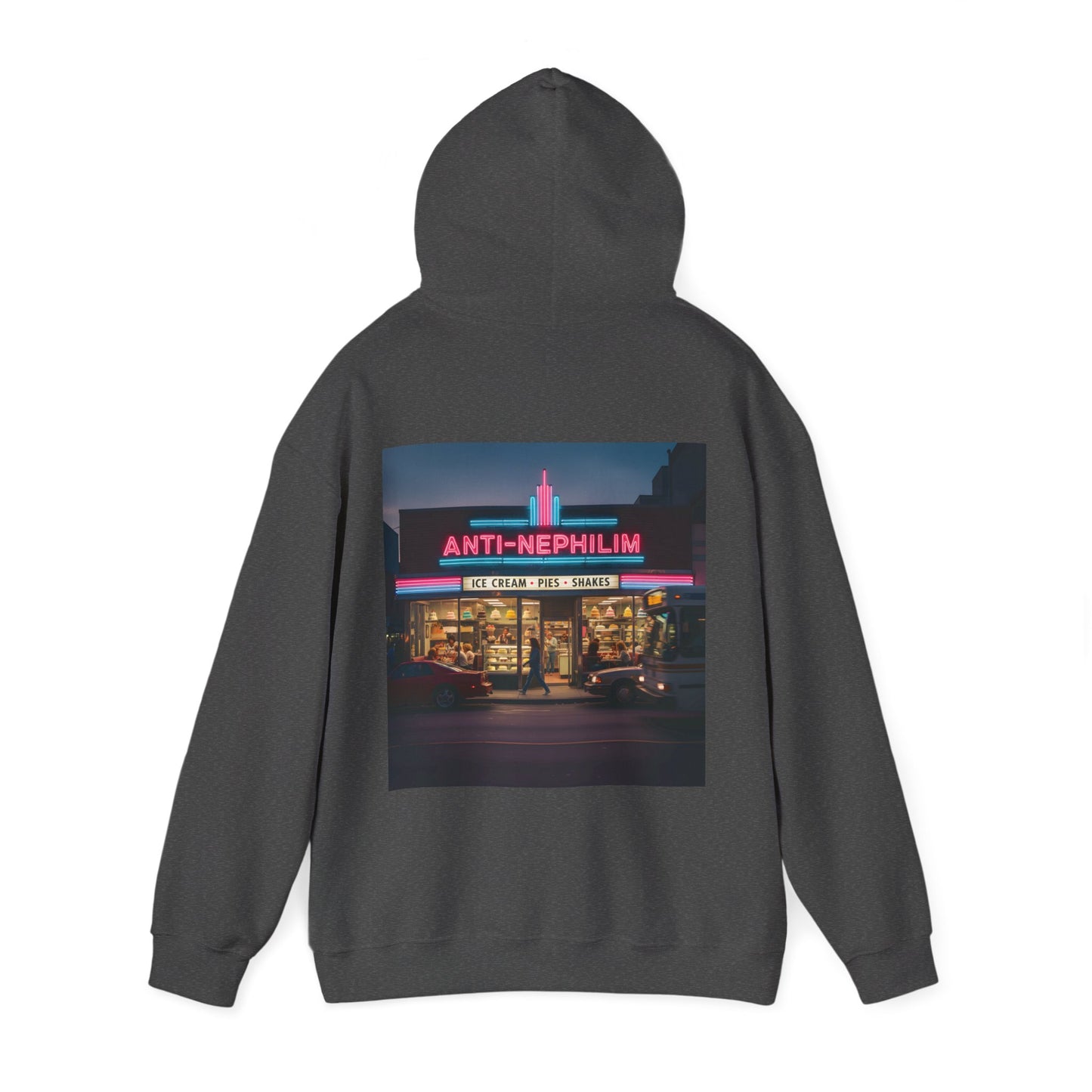 Retro dessert diner anti nephilim hoodie (unisex), Kirk Ave. Apparel