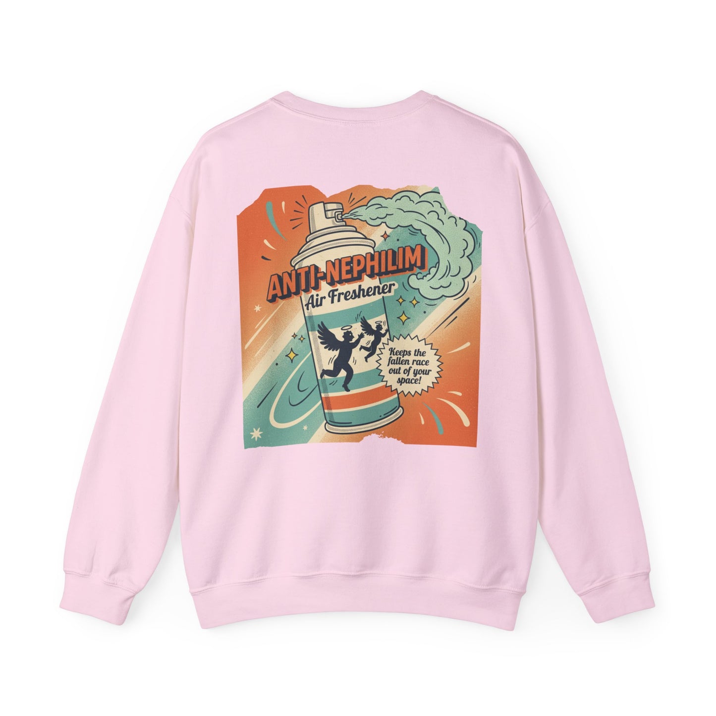 Retro anti nephilim air freshener sweatshirt (unisex), Kirk Ave. Apparel