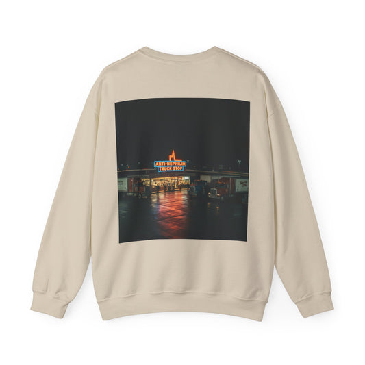 Retro truck stop anti nephilim sweatshirt (unisex), Kirk Ave. Apparel