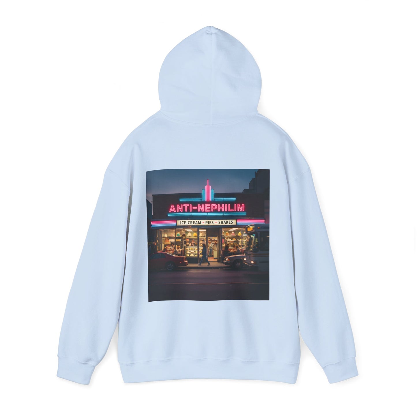Retro dessert diner anti nephilim hoodie (unisex), Kirk Ave. Apparel