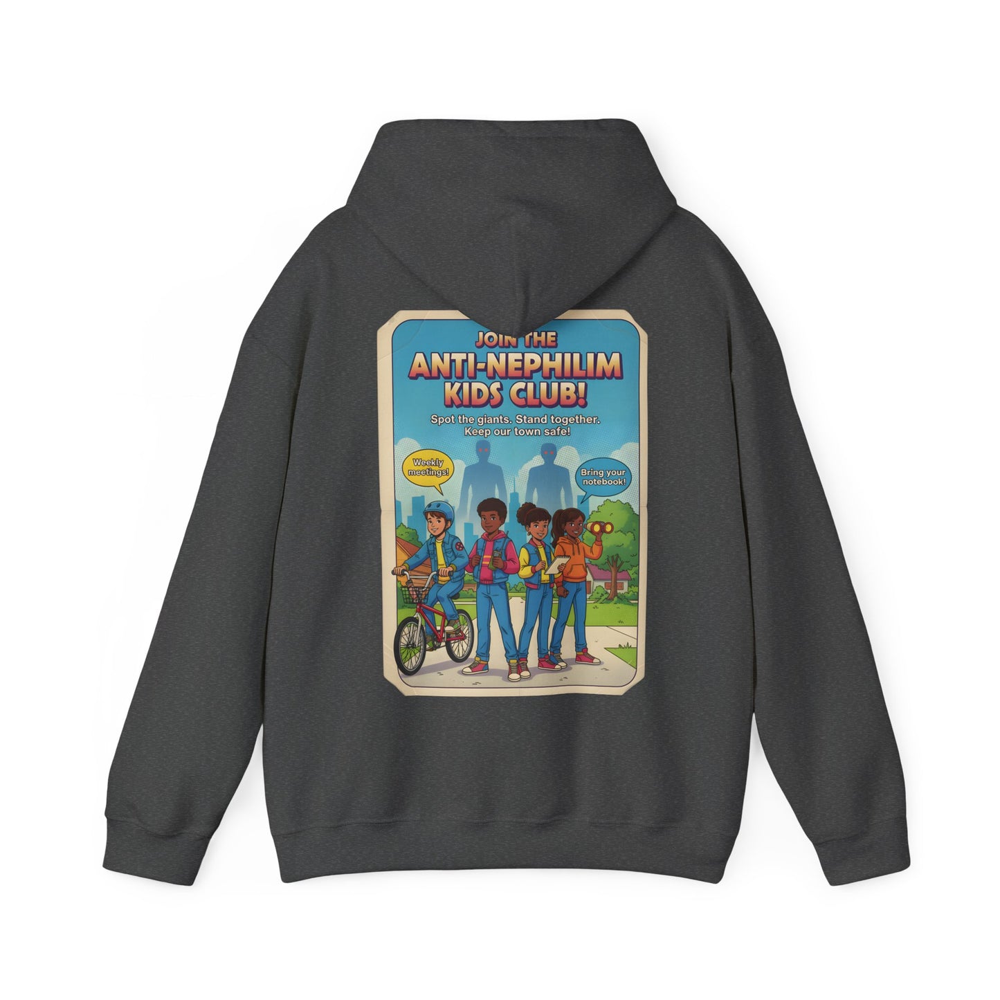 Retro anti nephilim kids club hoodie (unisex), Kirk Ave. Apparel