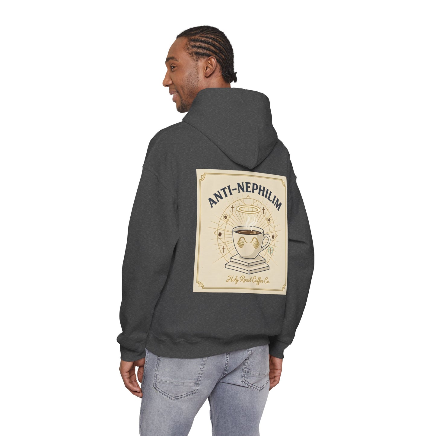Retro coffee anti-nephilim hoodie (unisex), Kirk Ave. Apparel