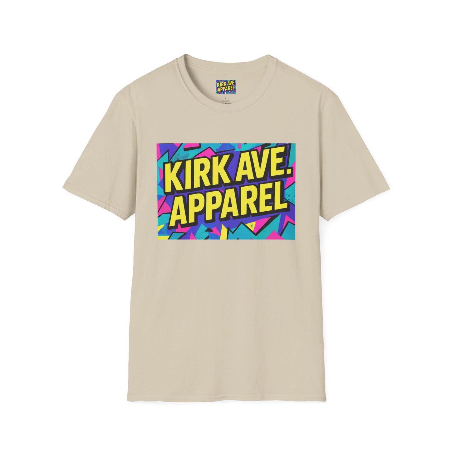 Retro Logo T‑Shirt — Kirk Ave. Apparel 90s Graphic Tee