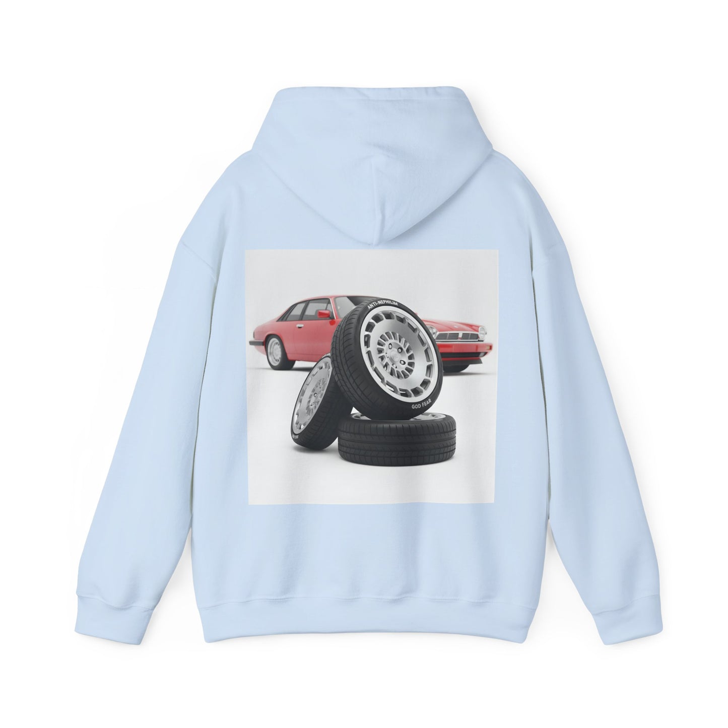 Retro sports car anti nephilim hoodie (unisex), Kirk Ave. Apparel