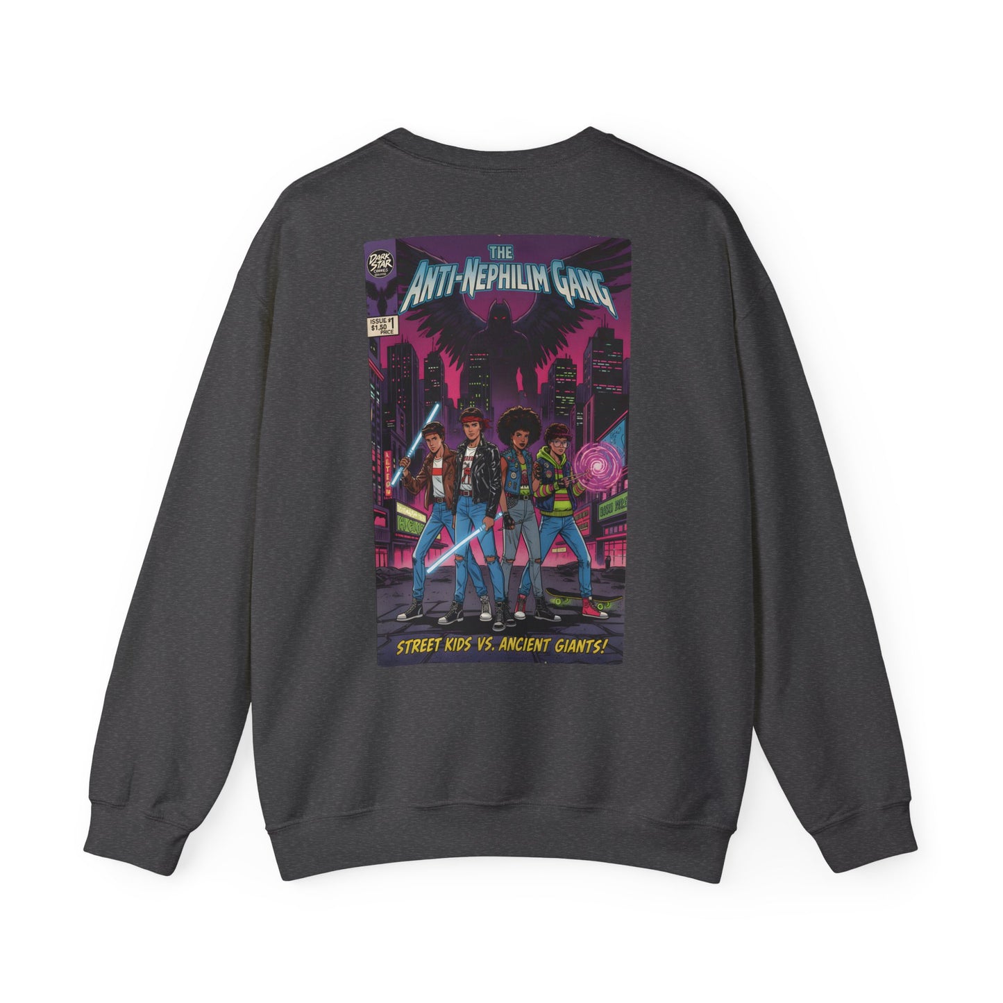 Retro comic anti nephilim sweatshirt (unisex), Kirk Ave. Apparel