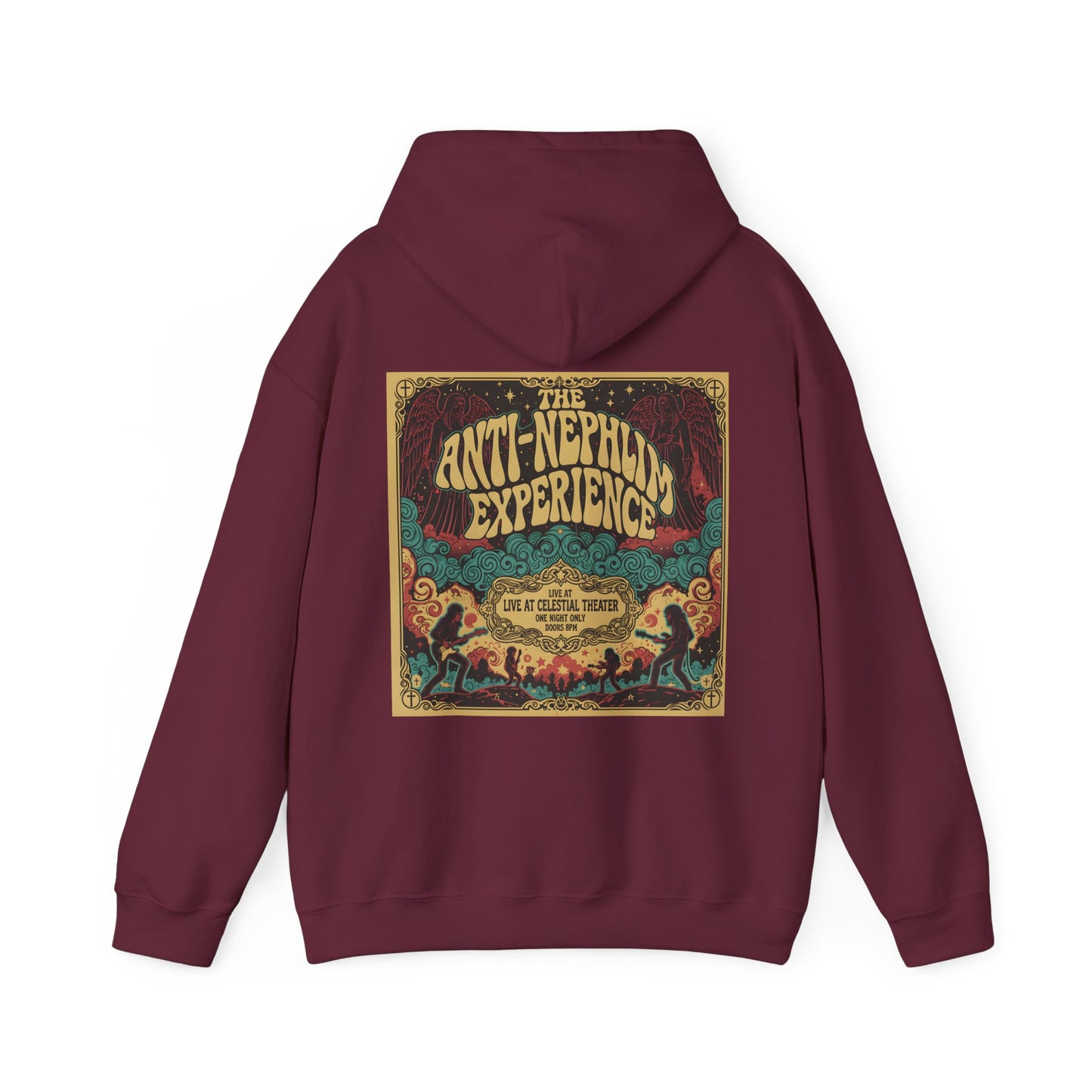Retro concert poster anti nephilim hoodie (unisex), Kirk Ave. Apparel