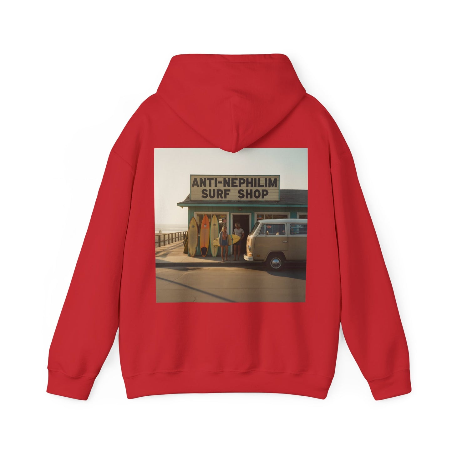 Retro surf anti nephilim hoodie (unisex), Kirk Ave. Apparel