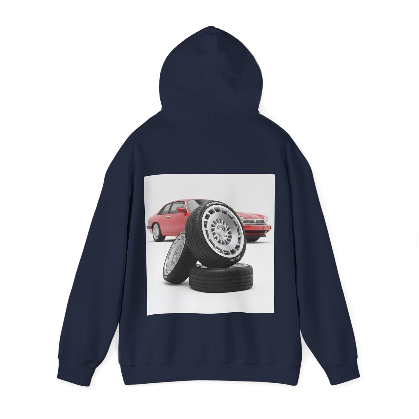 Retro sports car anti nephilim hoodie (unisex), Kirk Ave. Apparel