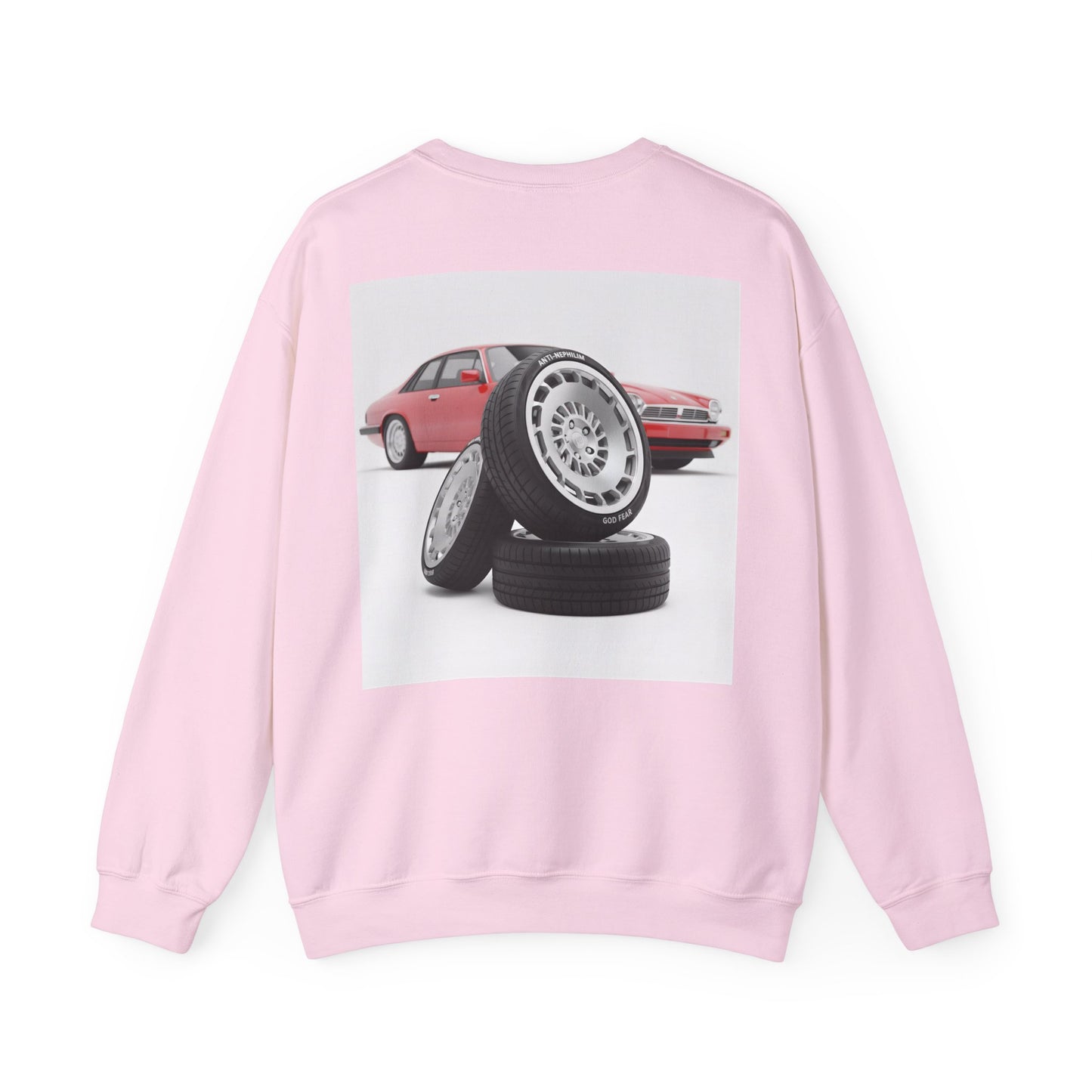 Retro sports car anti nephilim sweatshirt (unisex), Kirk Ave. Apparel