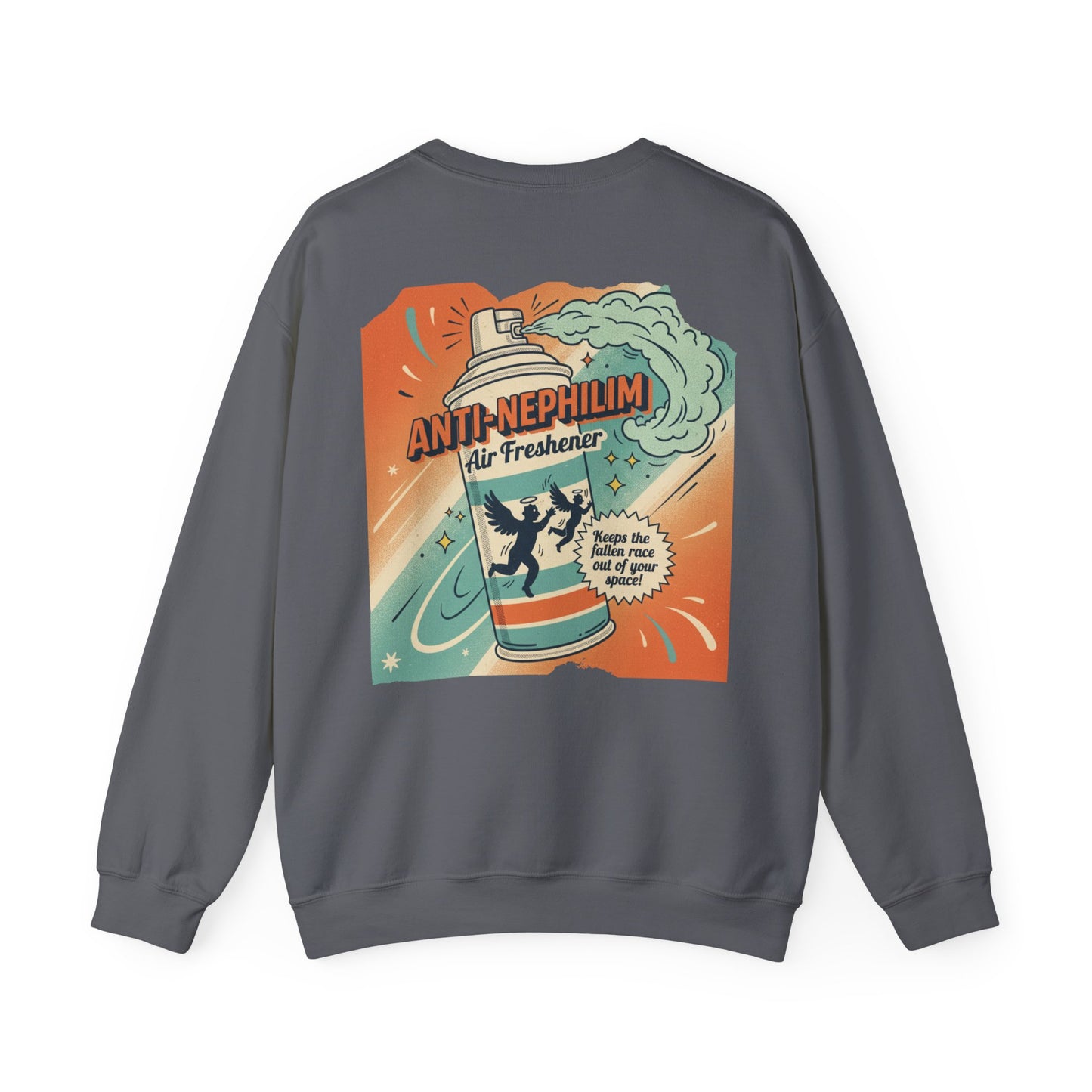 Retro anti nephilim air freshener sweatshirt (unisex), Kirk Ave. Apparel