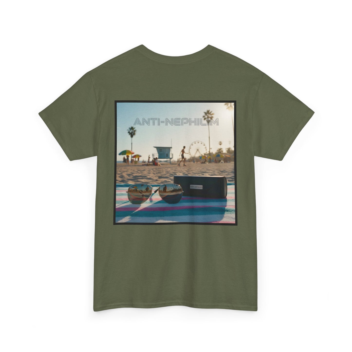 Beach shades anti nephilim t shirt, Kirk Ave. Apparel