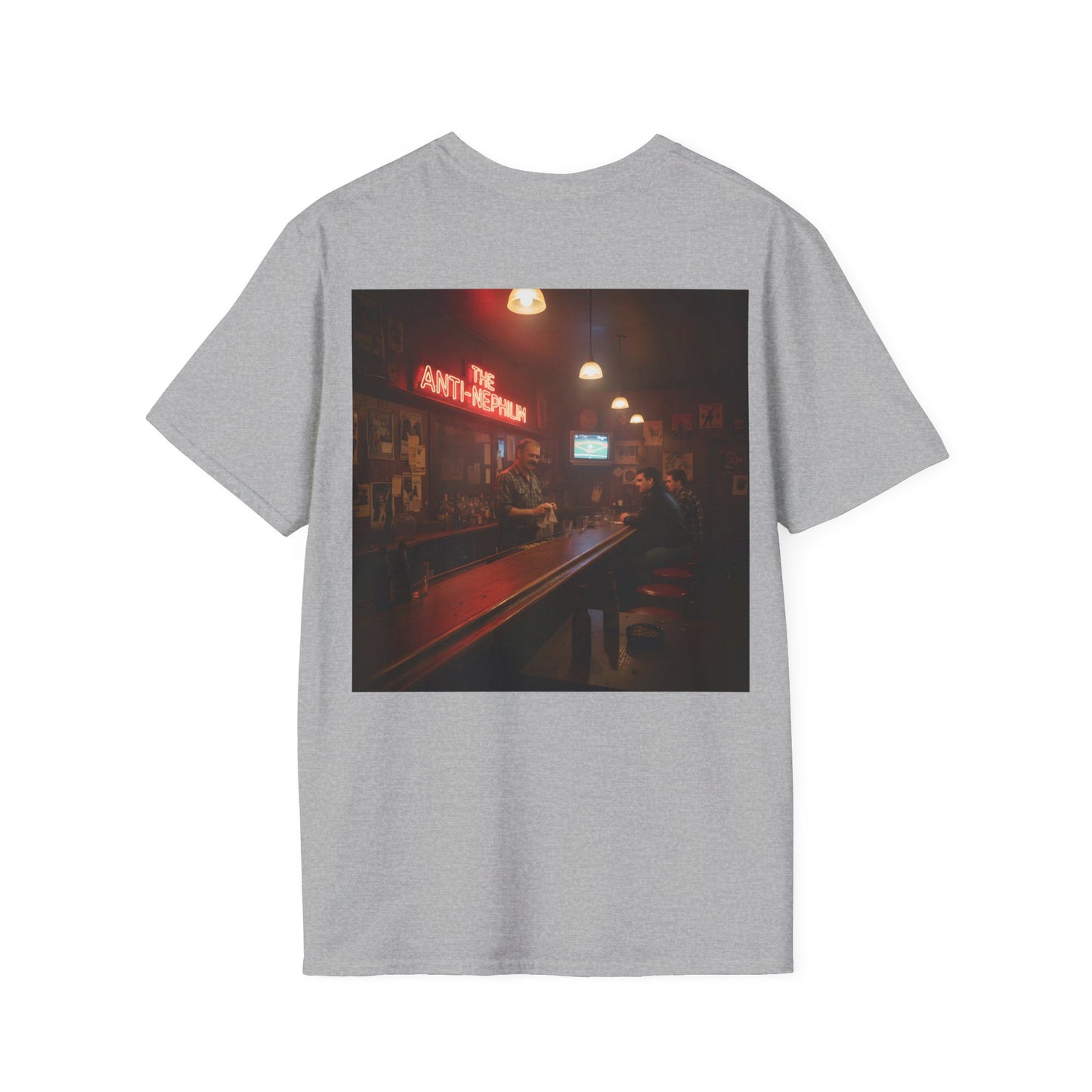 Neon bar scene anti nephilim t shirt —  Kirk Ave. Apparel