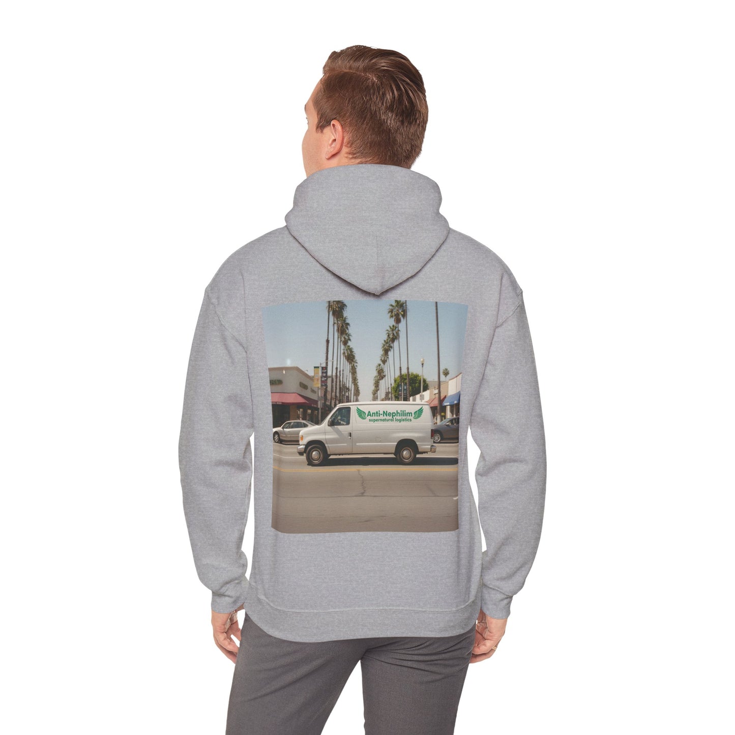 90s California Van anti-nephilim hoodie (unisex), Kirk Ave. Apparel