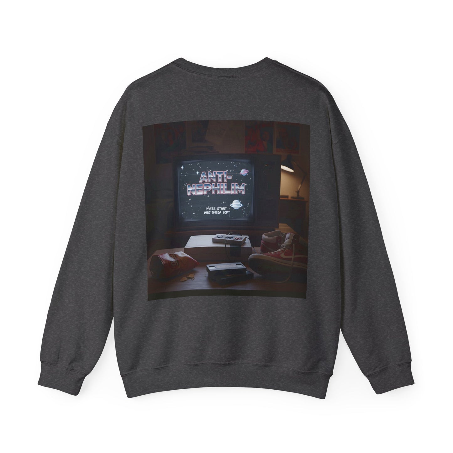 Retro gamer anti-nephilim sweatshirt (unisex), Kirk Ave. Apparel