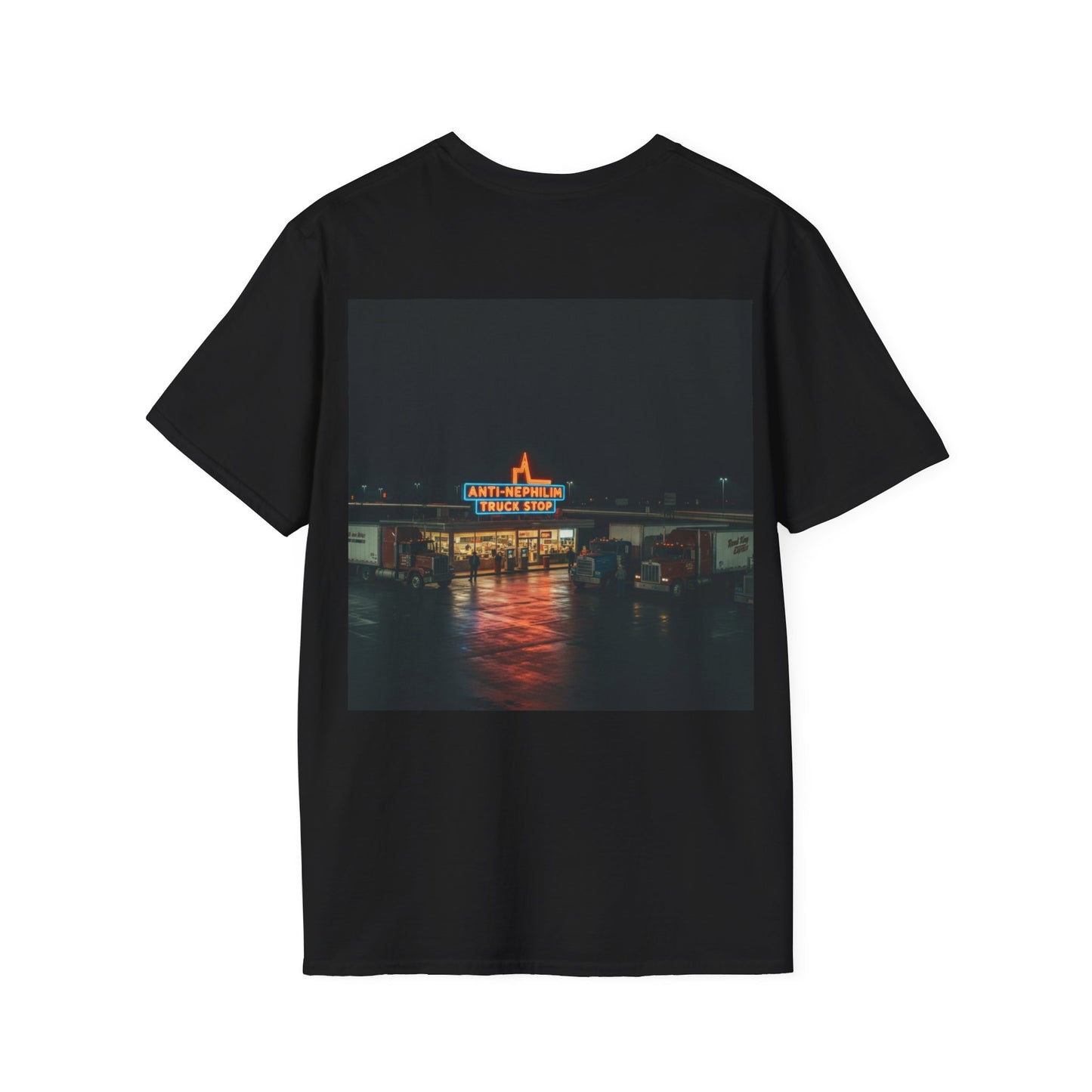 Retro truck stop anti nephilim t shirt (unisex), Kirk Ave. Apparel