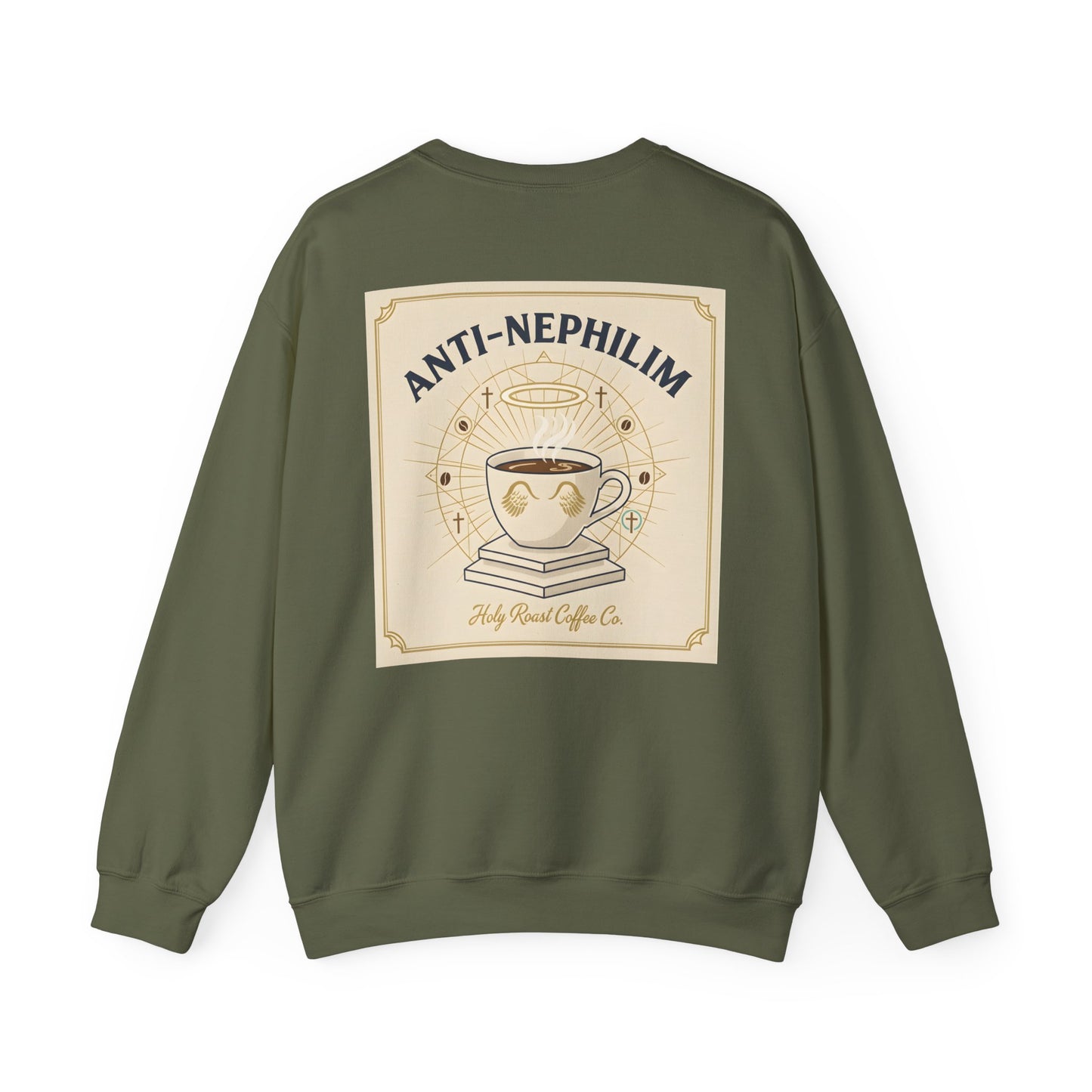 Retro coffee anti-nephilim sweatshirt (unisex), Kirk Ave. Apparel