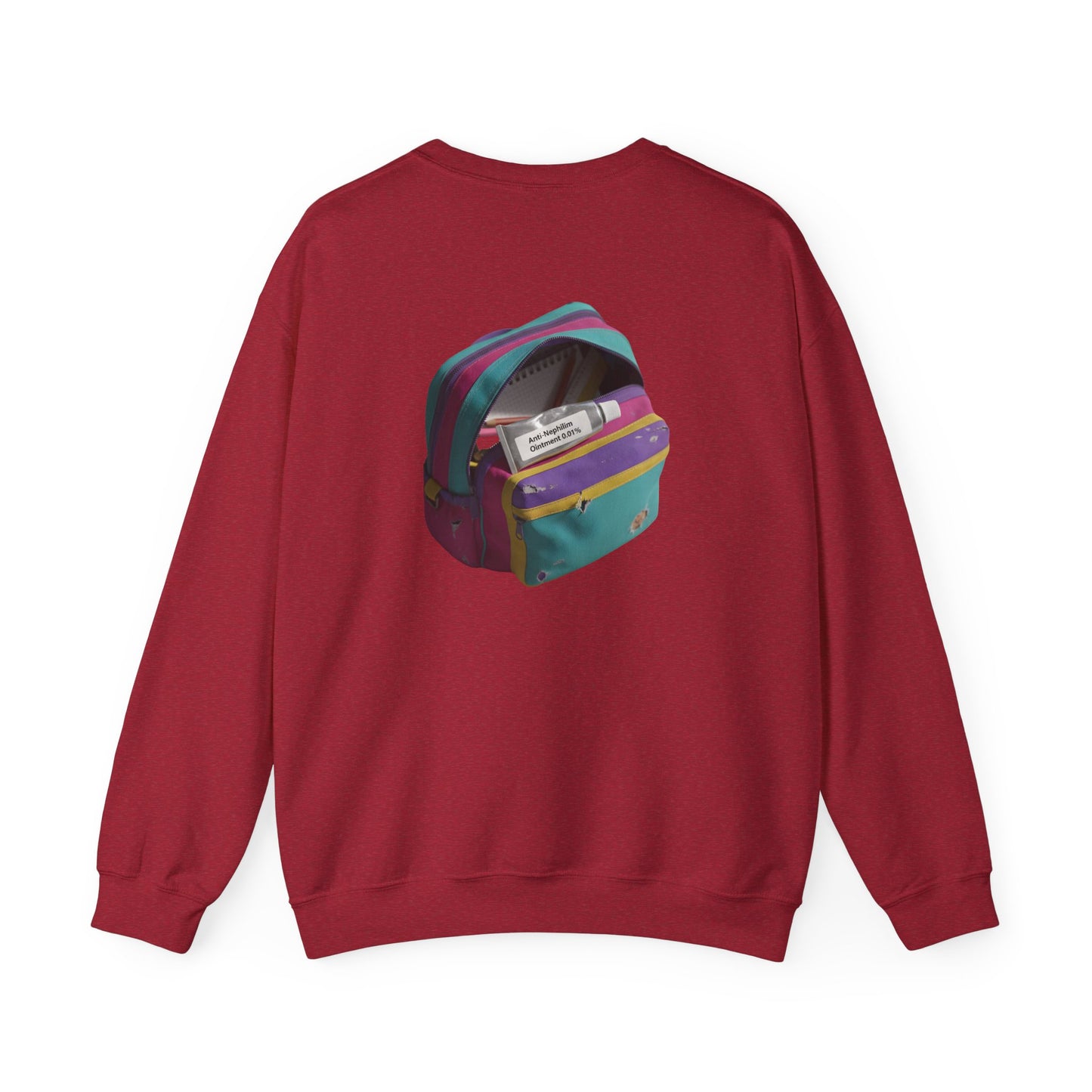 90s schoolbag anti nephilim sweatshirt (unisex), Kirk Ave. Apparel