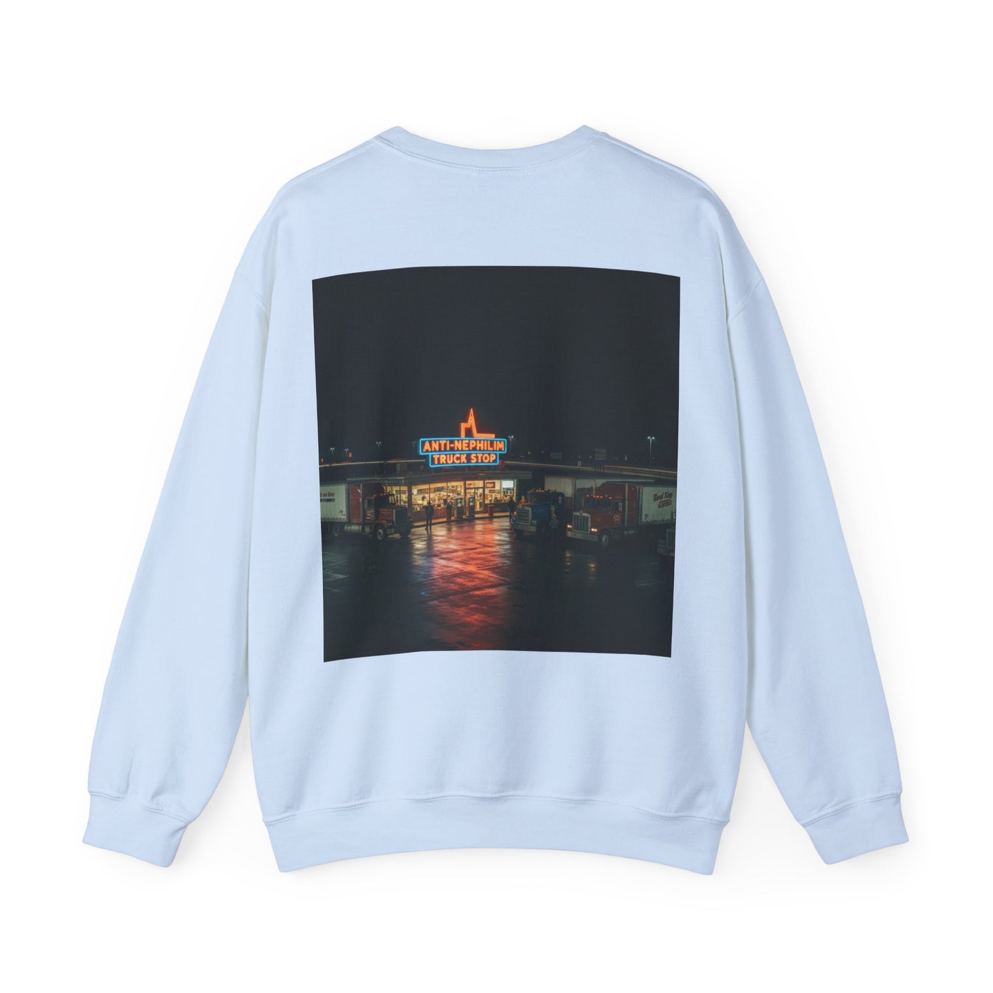Retro truck stop anti nephilim sweatshirt (unisex), Kirk Ave. Apparel