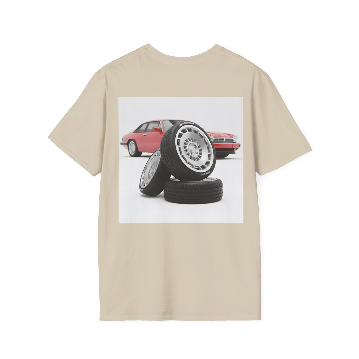 Retro sports car anti nephilim t shirt (unisex), Kirk Ave. Apparel