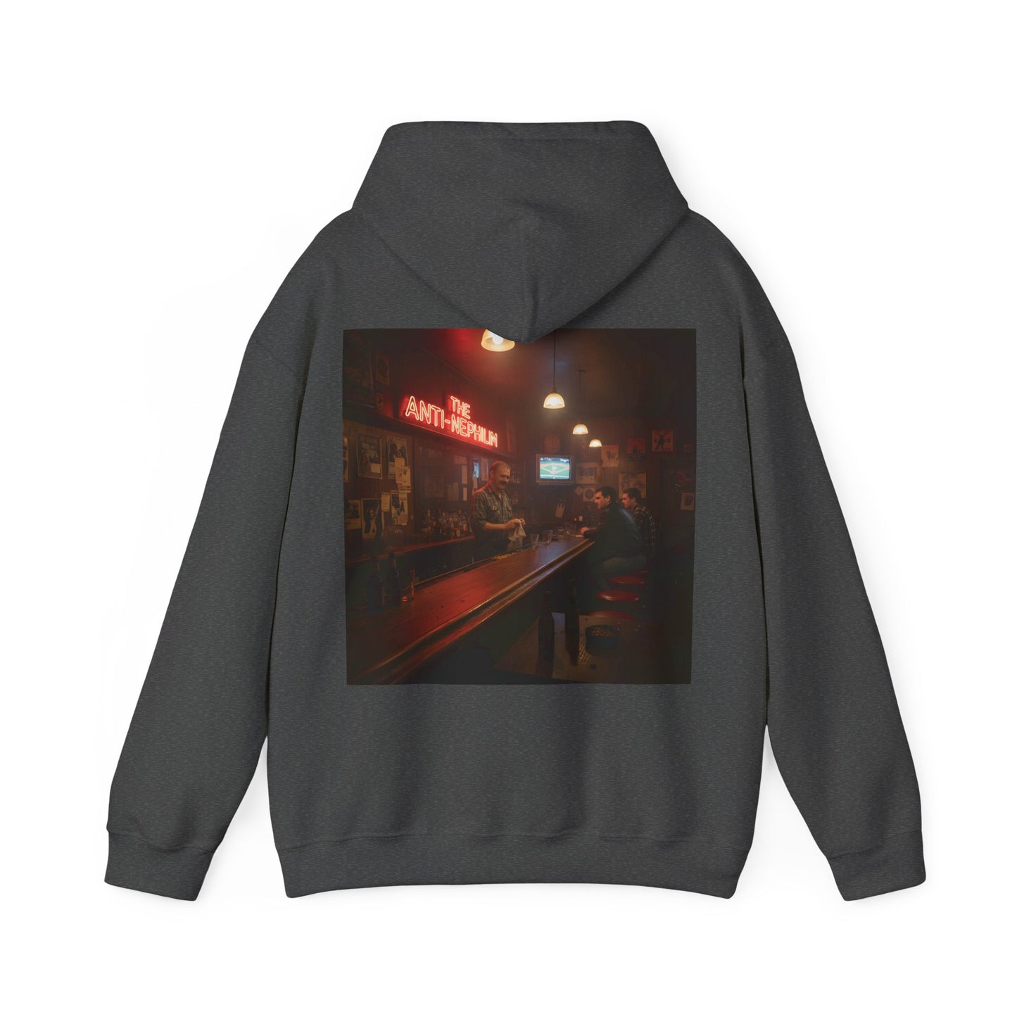 Retro neon dive bar anti nephilim hoodie (unisex), Kirk Ave. Apparel