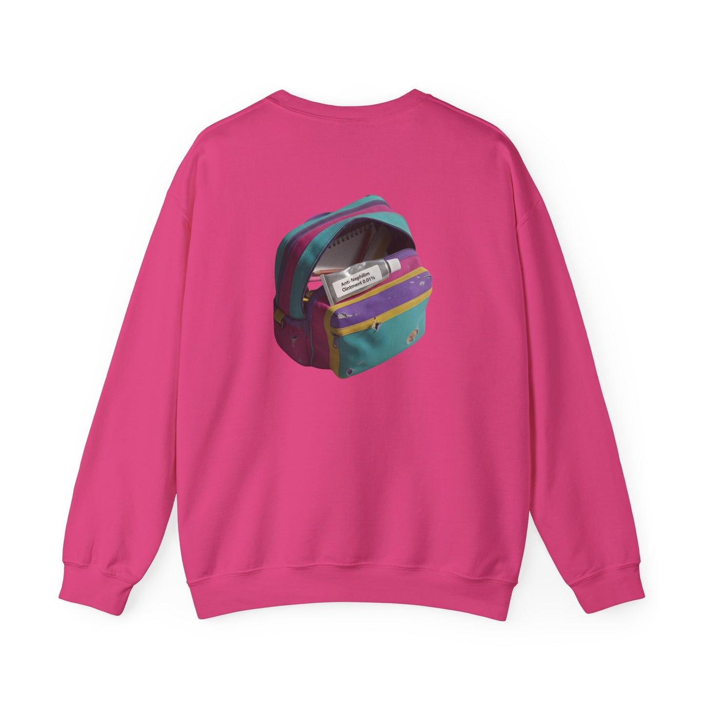 90s schoolbag anti nephilim sweatshirt (unisex), Kirk Ave. Apparel