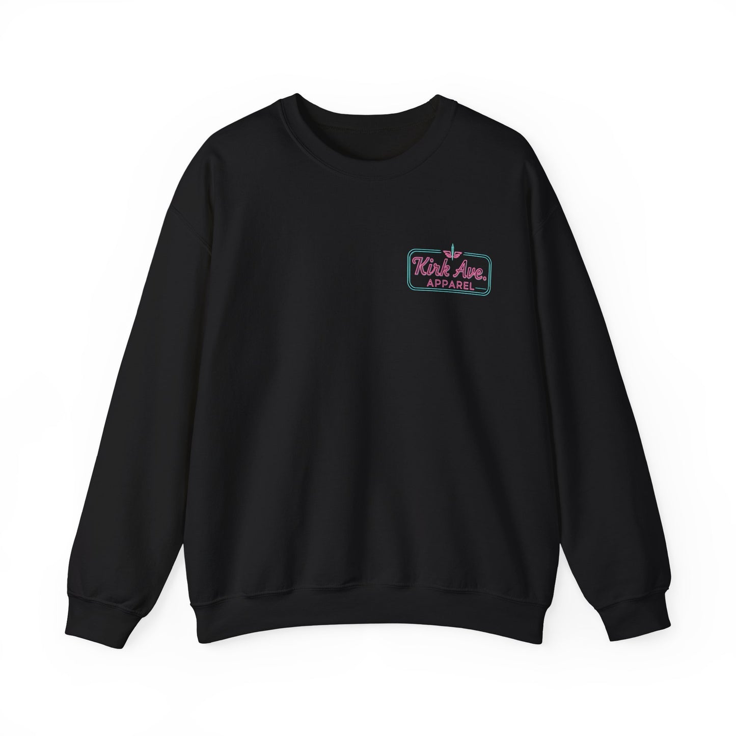 Retro neon burger joint anti nephilim sweatshirt (unisex), Kirk Ave. Apparel