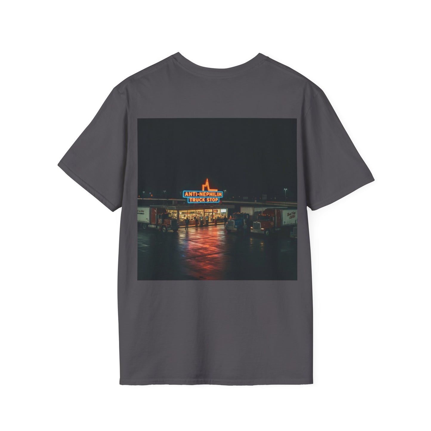 Retro truck stop anti nephilim t shirt (unisex), Kirk Ave. Apparel