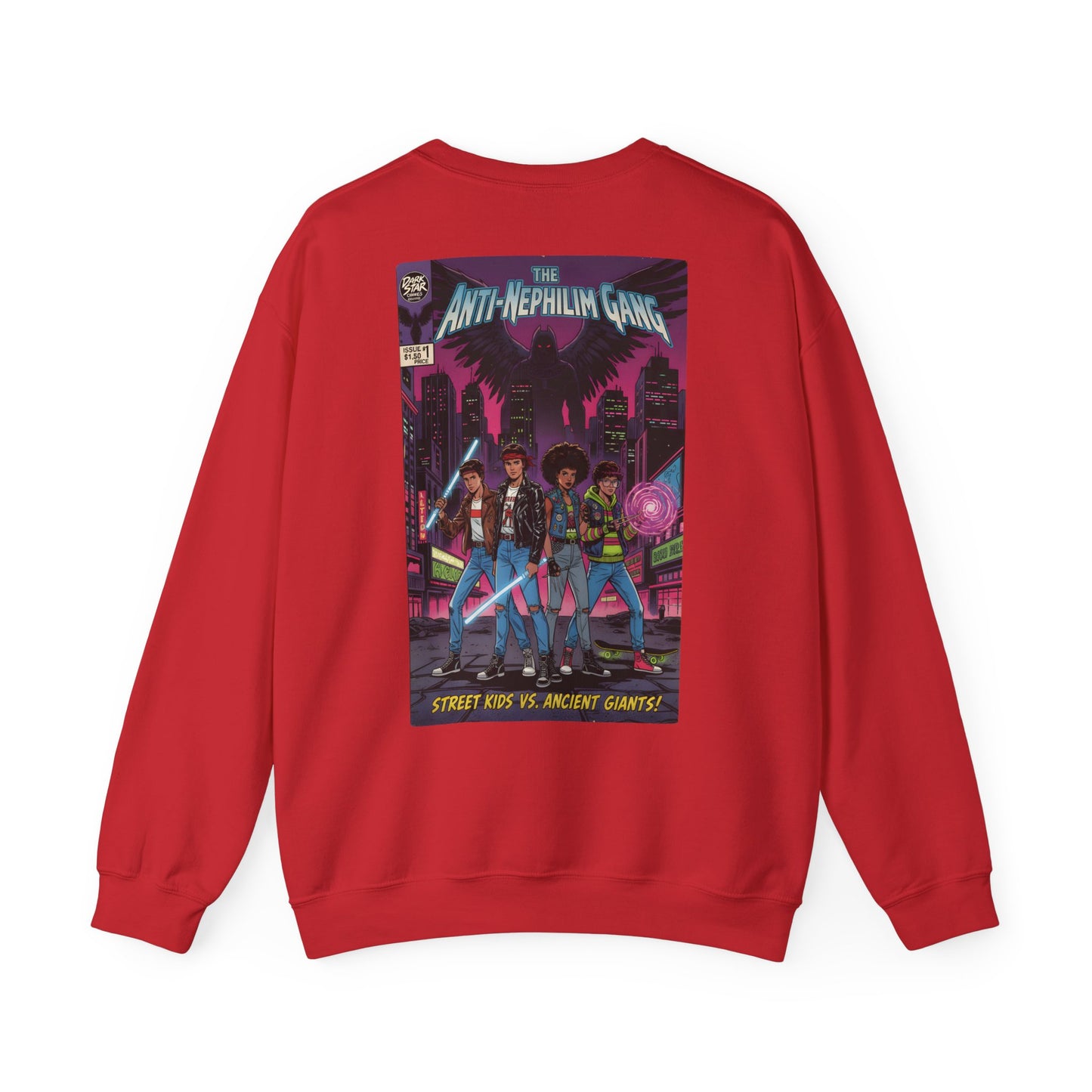 Retro comic anti nephilim sweatshirt (unisex), Kirk Ave. Apparel