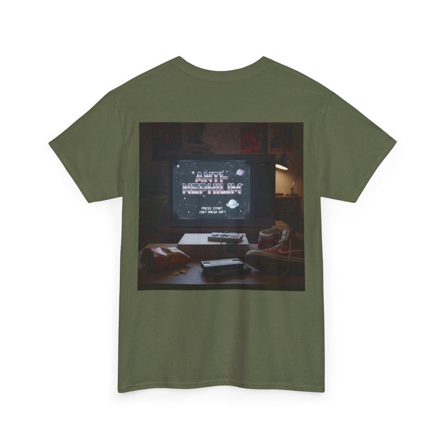 Retro gamer anti-nephilim t shirt (unisex), Kirk Ave. Apparel
