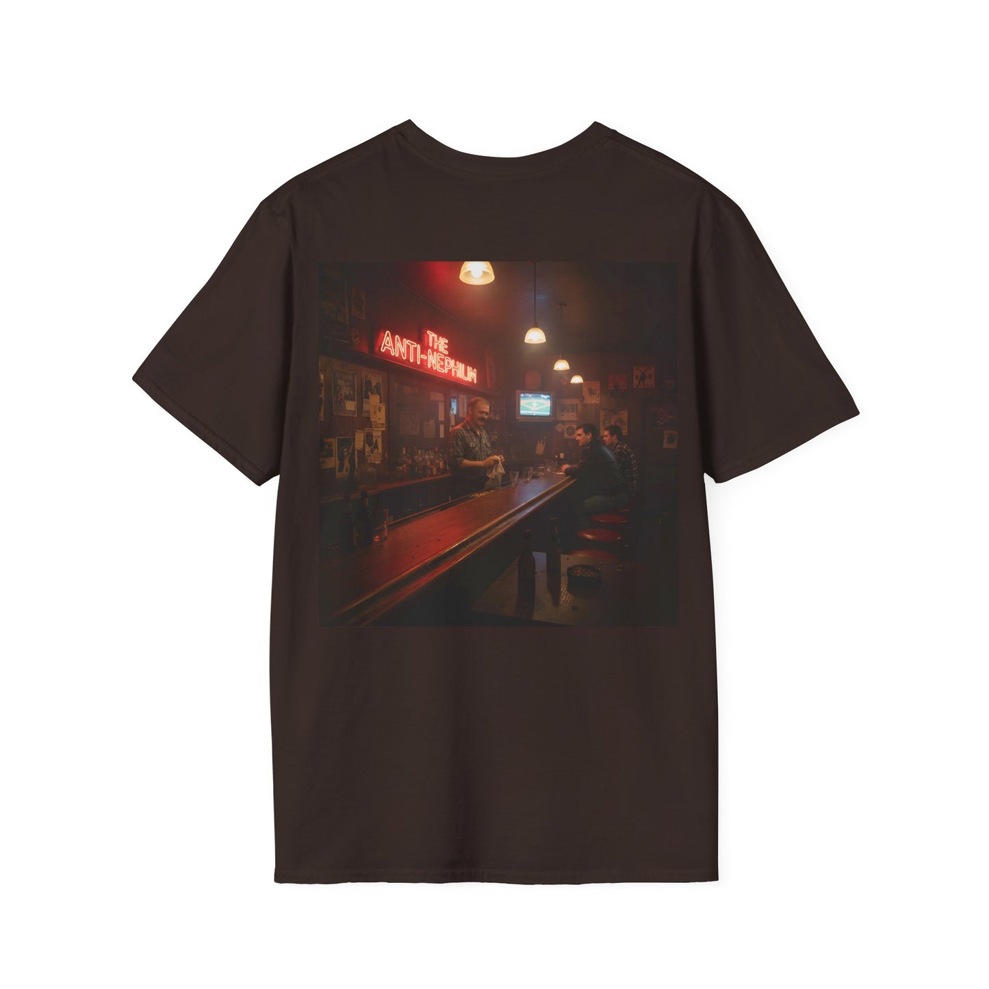 Neon bar scene anti nephilim t shirt —  Kirk Ave. Apparel
